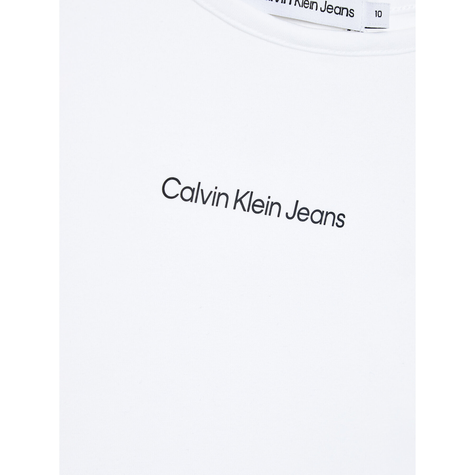 Calvin Klein Jeans Top Logo IG0IG01941 Alb Regular Fit - Pled.ro