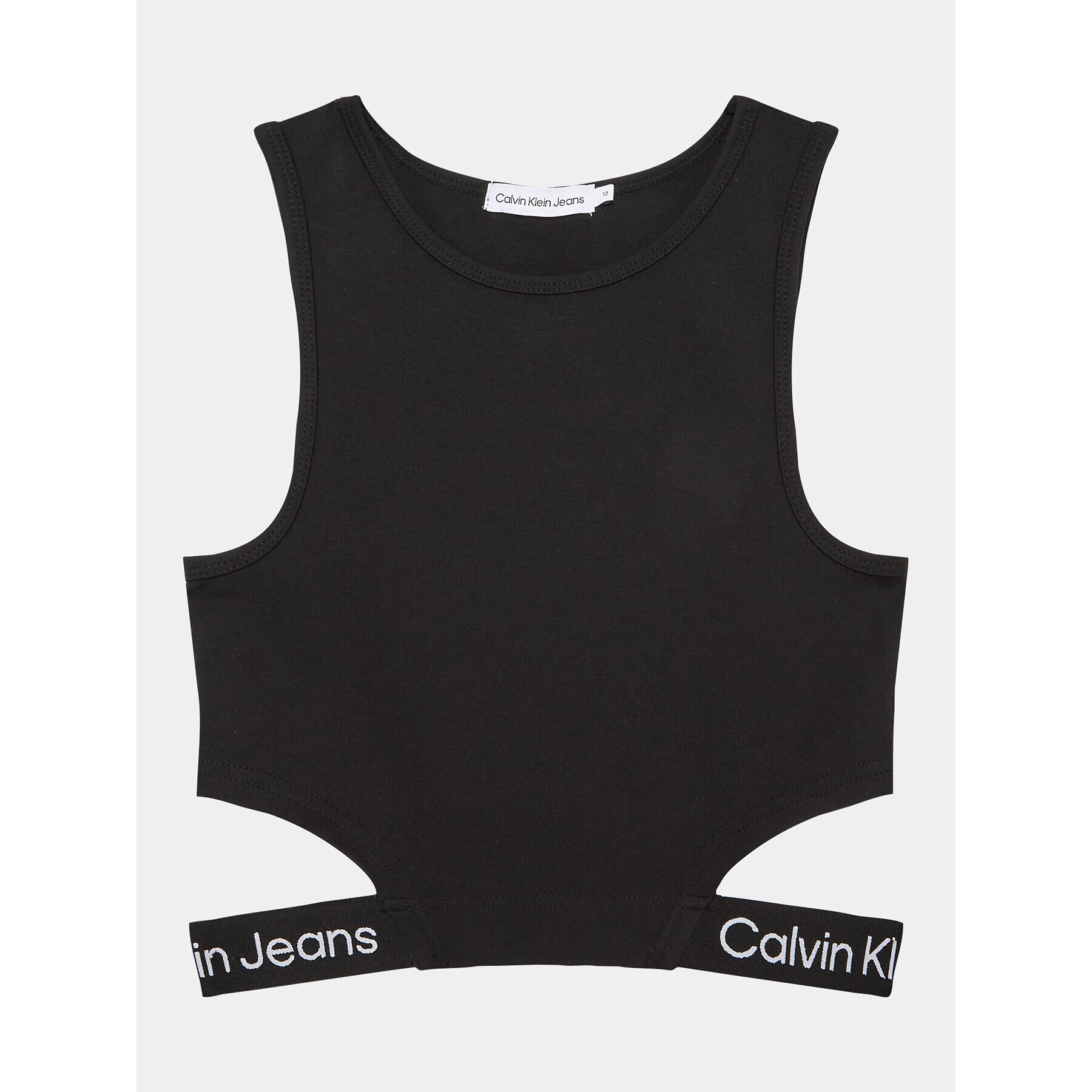 Calvin Klein Jeans Top Logo Tape IG0IG01950 Negru Slim Fit - Pled.ro