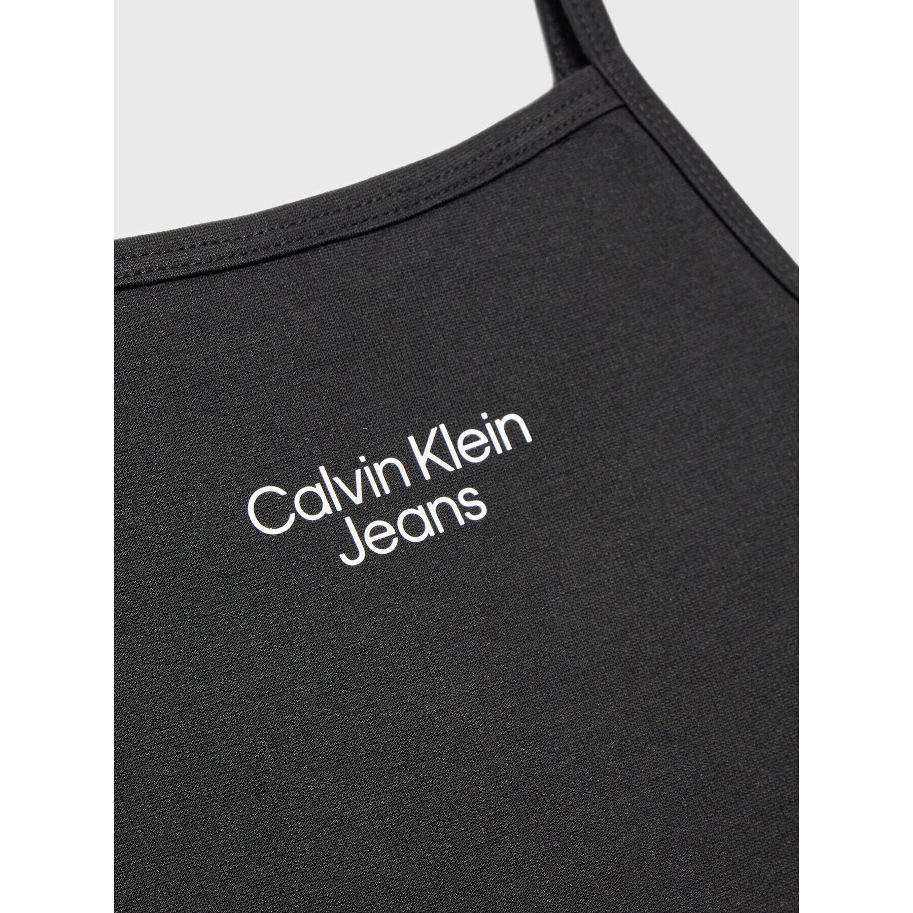 Calvin Klein Jeans Top Stacked Logo IG0IG01467 Negru Slim Fit - Pled.ro