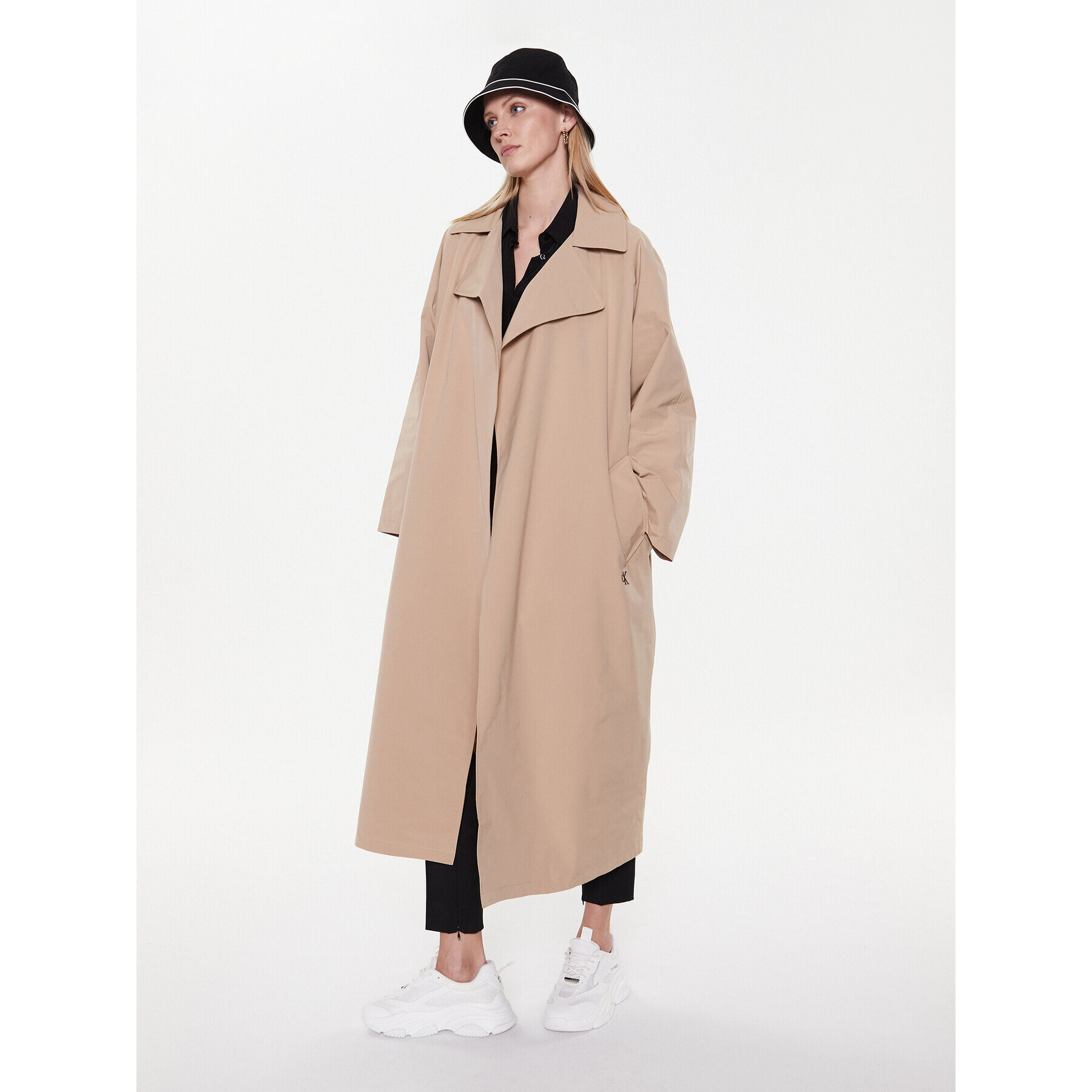 Calvin Klein Jeans Trench J20J220337 Bej Oversize - Pled.ro