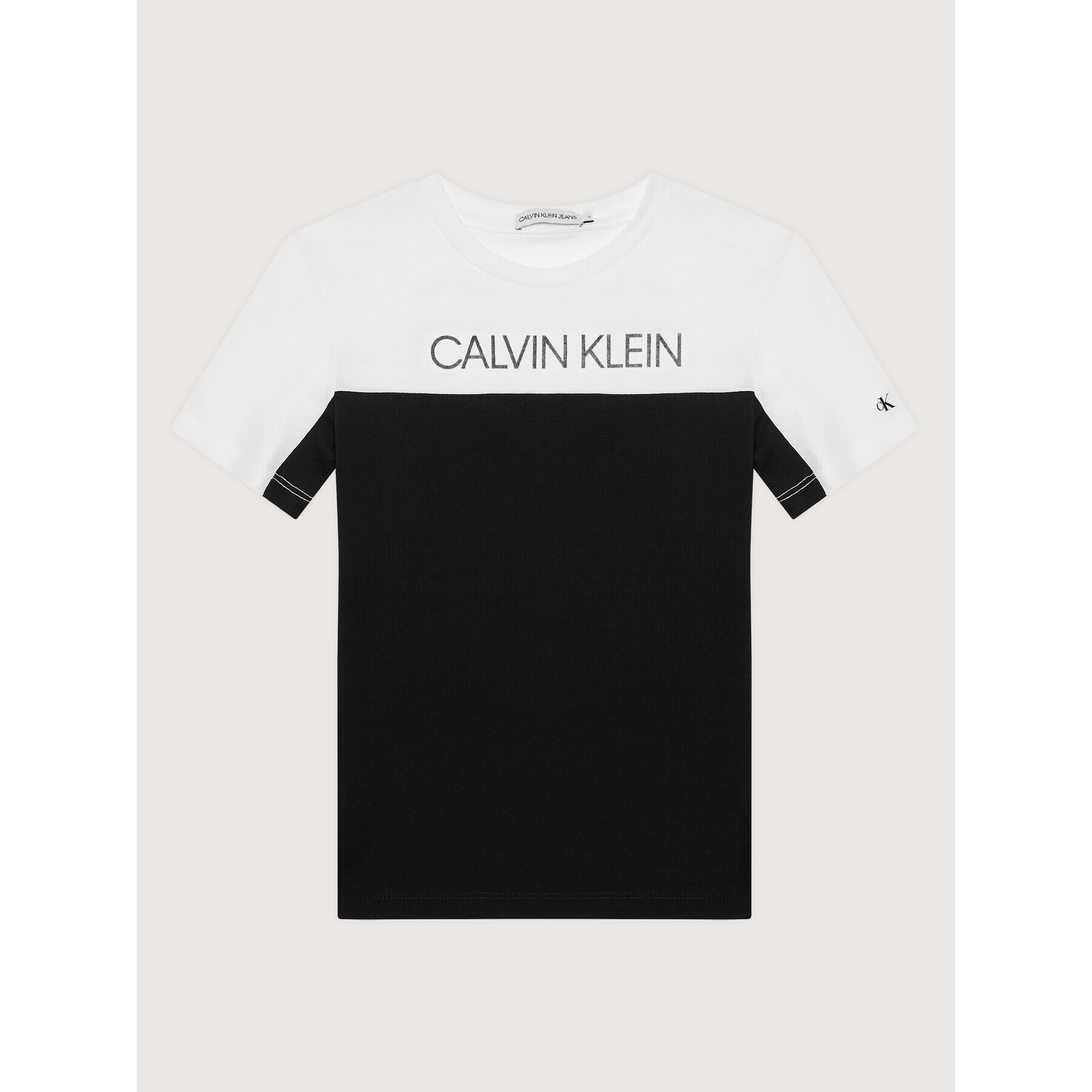 Calvin Klein Jeans Tricou Clr Block IB0IB00953 Negru Regular Fit - Pled.ro