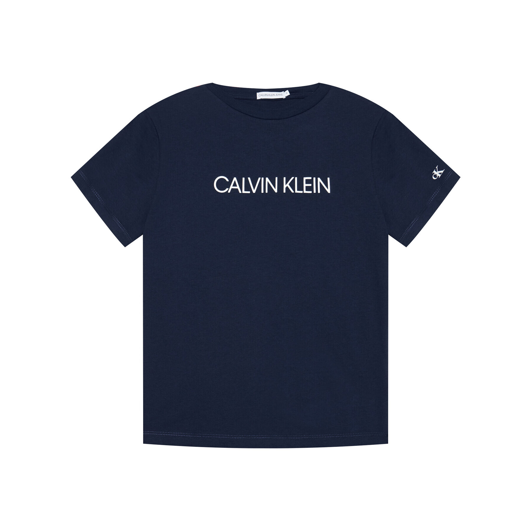 Calvin Klein Jeans Tricou Institutional IB0IB00347 Bleumarin Regular Fit - Pled.ro