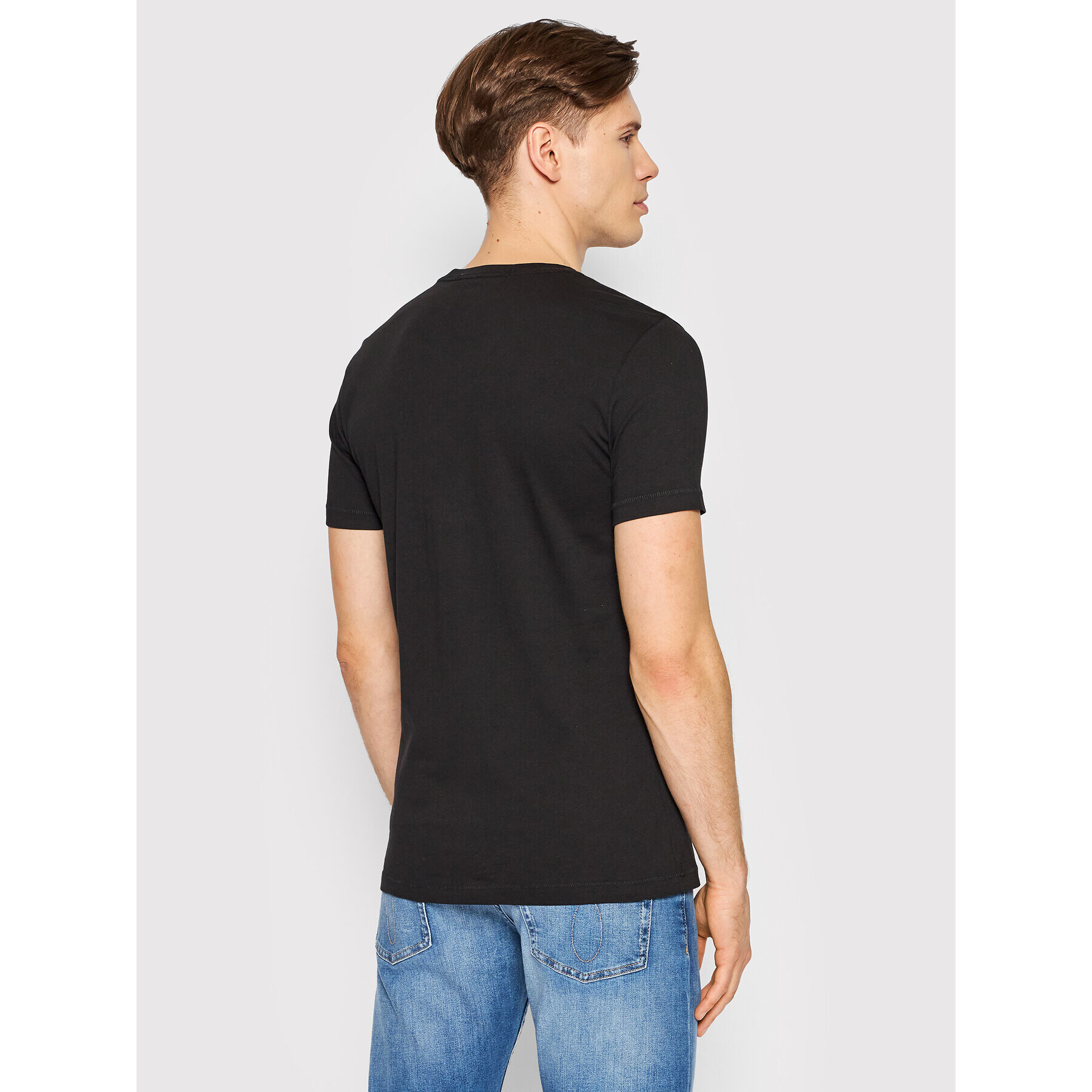 Calvin Klein Jeans Tricou J30J307856 Negru Regular Fit - Pled.ro