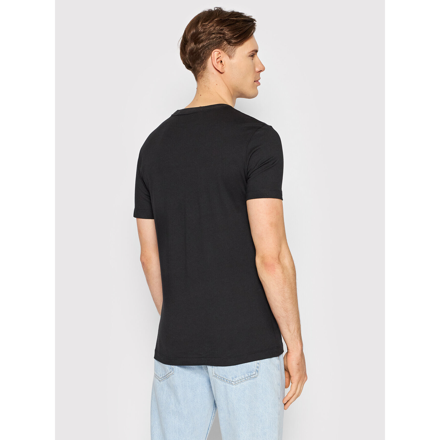 Calvin Klein Jeans Tricou J30J320189 Negru Regular Fit - Pled.ro