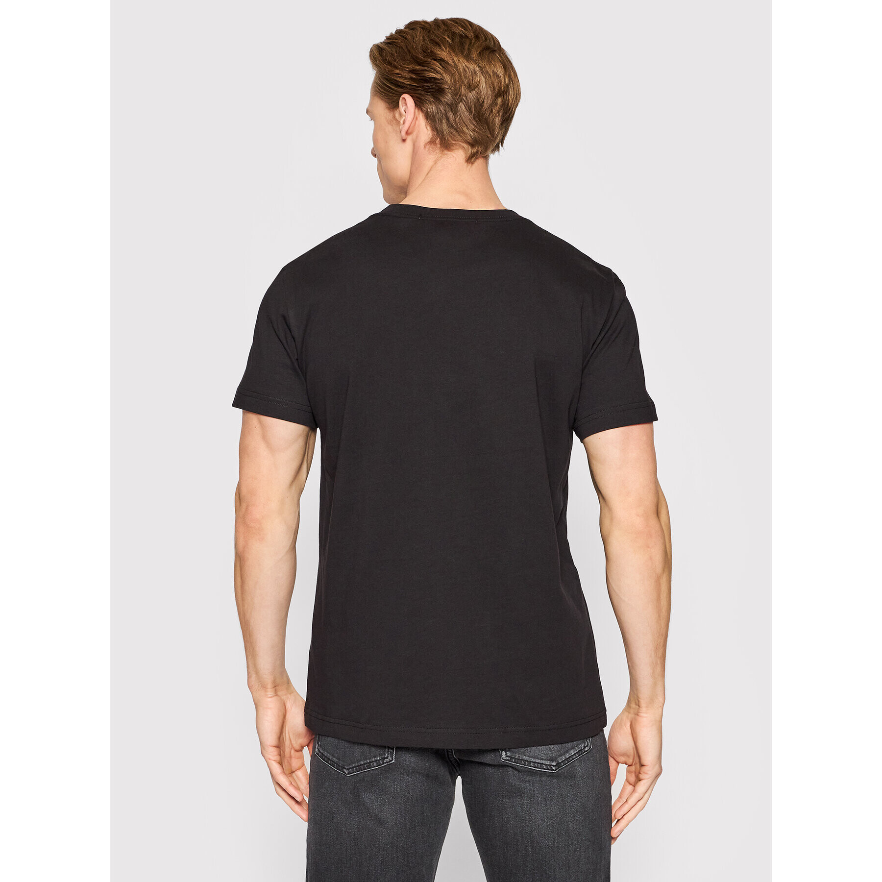 Calvin Klein Jeans Tricou J30J320194 Negru Regular Fit - Pled.ro