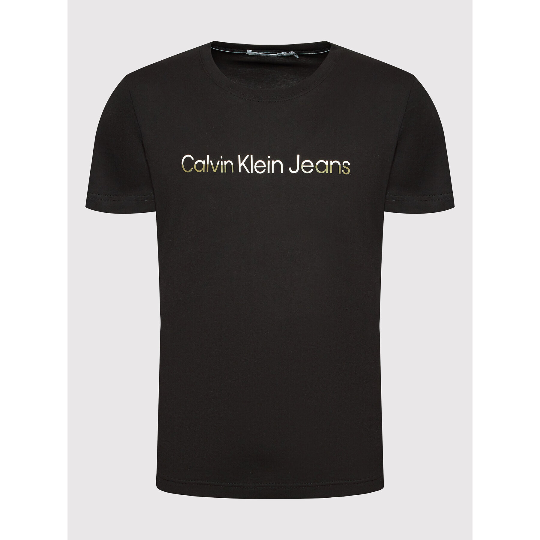 Calvin Klein Jeans Tricou J30J320194 Negru Regular Fit - Pled.ro