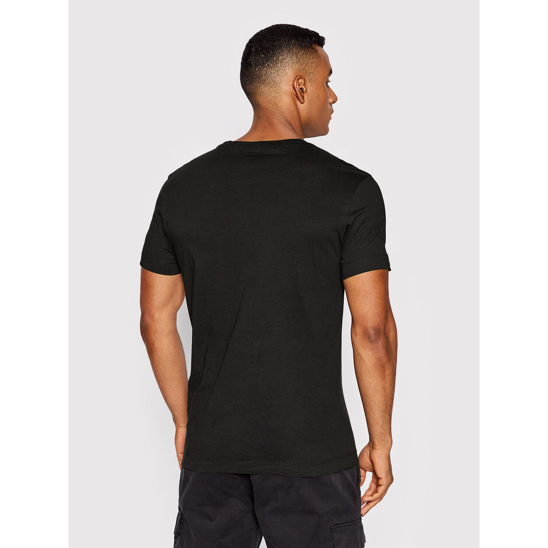 Calvin Klein Jeans Tricou J30J320595 Negru Slim Fit - Pled.ro