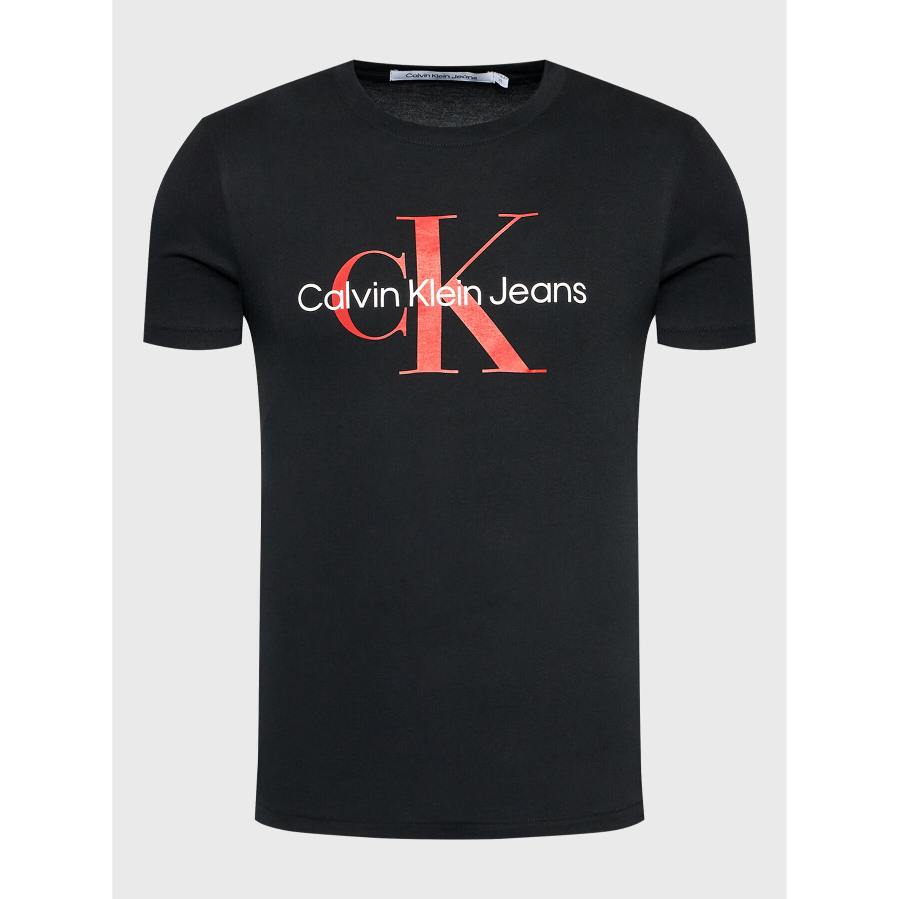 Calvin Klein Jeans Tricou J30J320806 Negru Slim Fit - Pled.ro