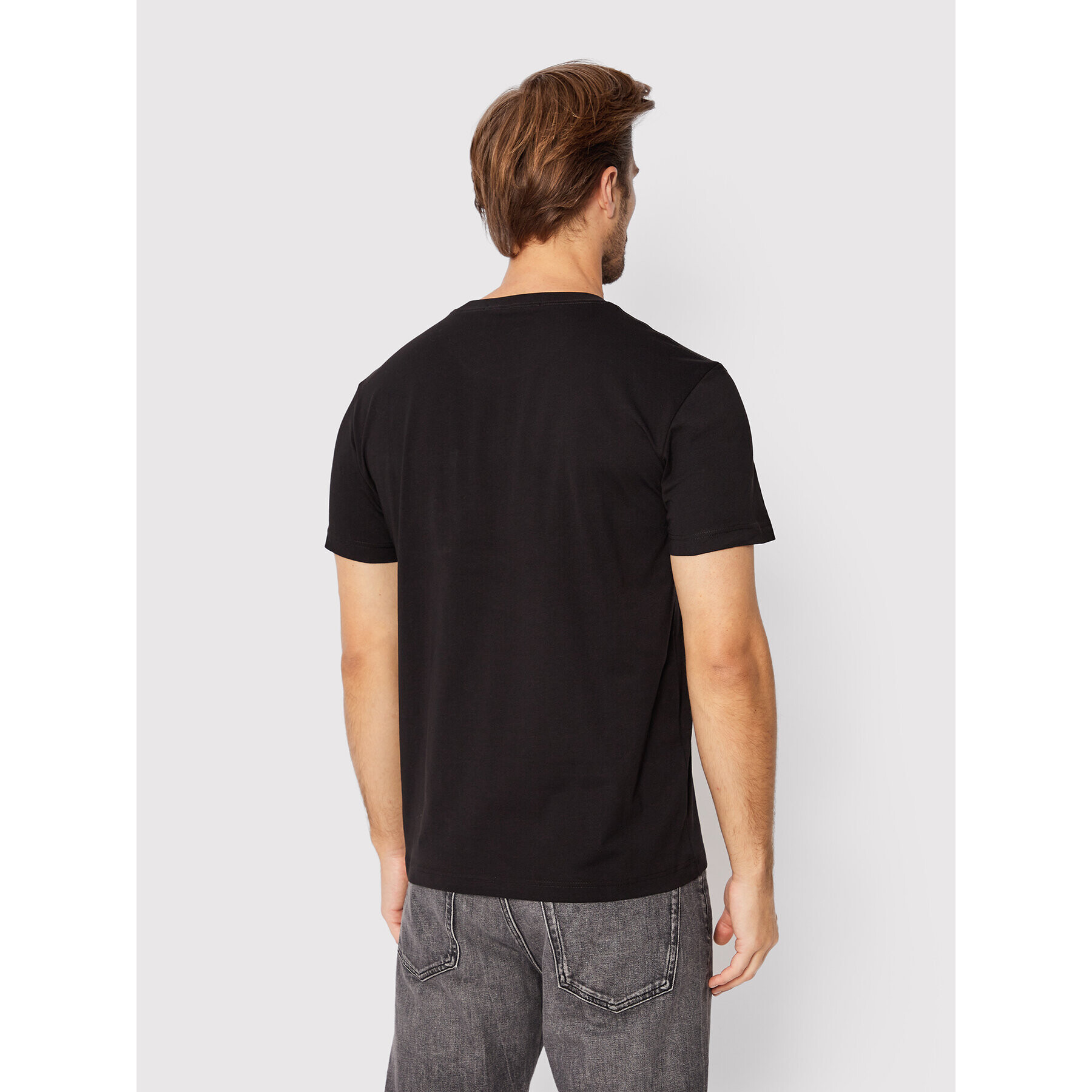 Calvin Klein Jeans Tricou J30J320856 Negru Regular Fit - Pled.ro