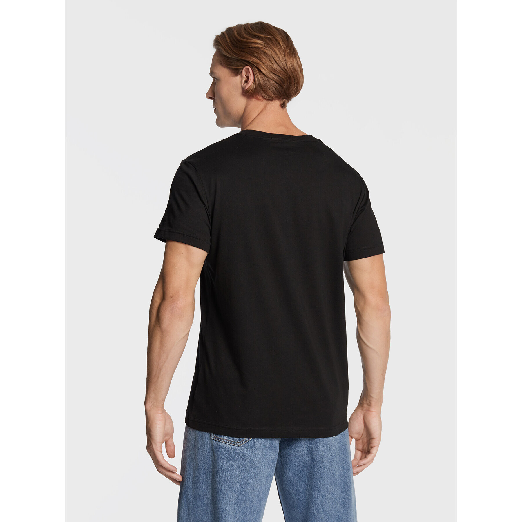 Calvin Klein Jeans Tricou J30J321772 Negru Slim Fit - Pled.ro