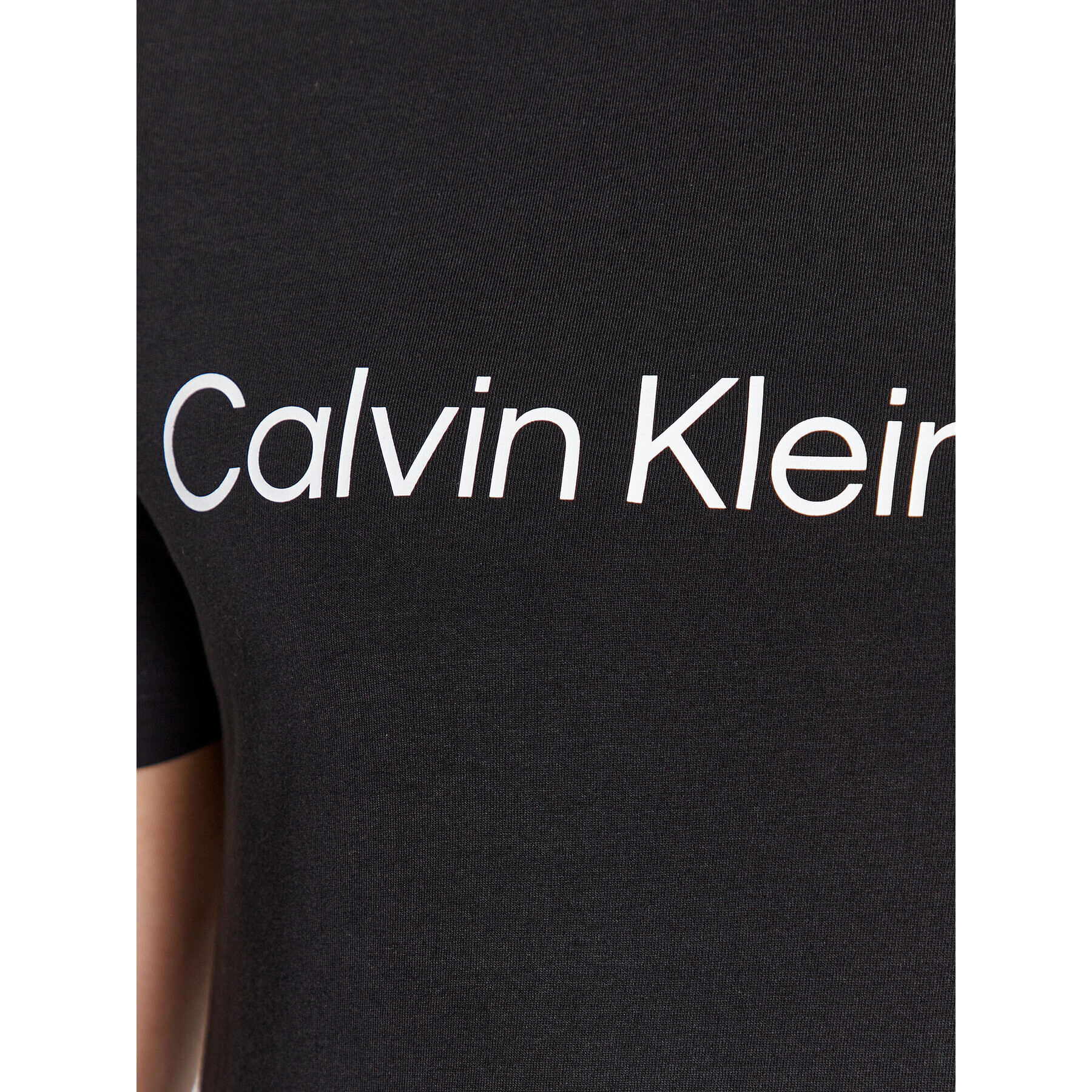 Calvin Klein Jeans Tricou J30J322552 Negru Slim Fit - Pled.ro