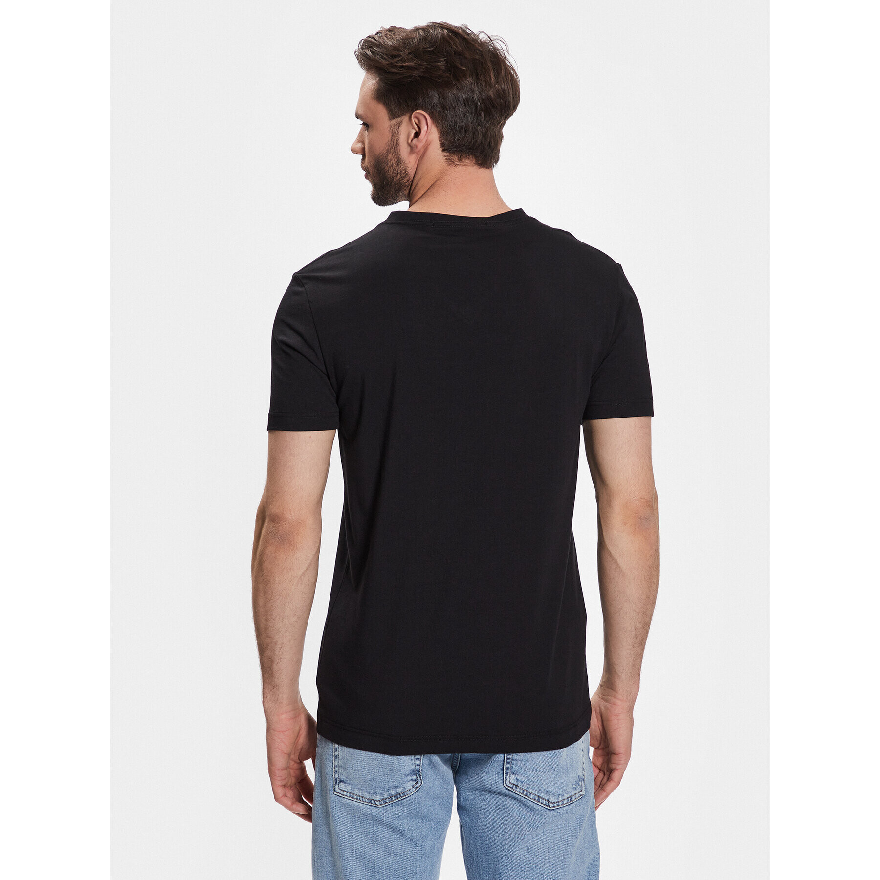 Calvin Klein Jeans Tricou J30J322842 Negru Regular Fit - Pled.ro