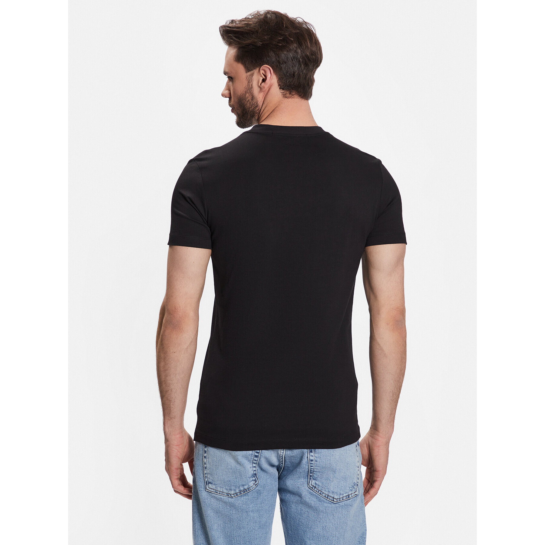 Calvin Klein Jeans Tricou J30J322872 Negru Regular Fit - Pled.ro