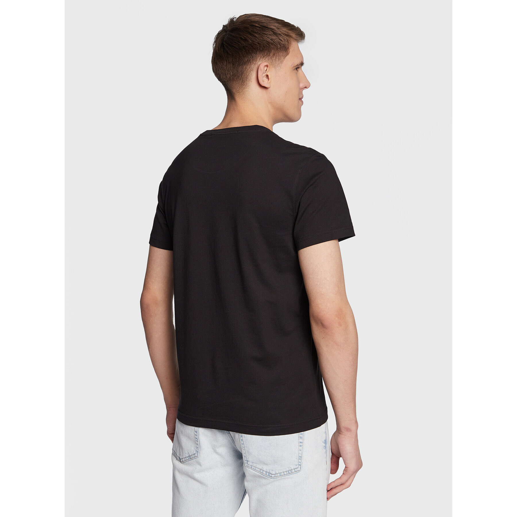 Calvin Klein Jeans Tricou J30J322875 Negru Regular Fit - Pled.ro