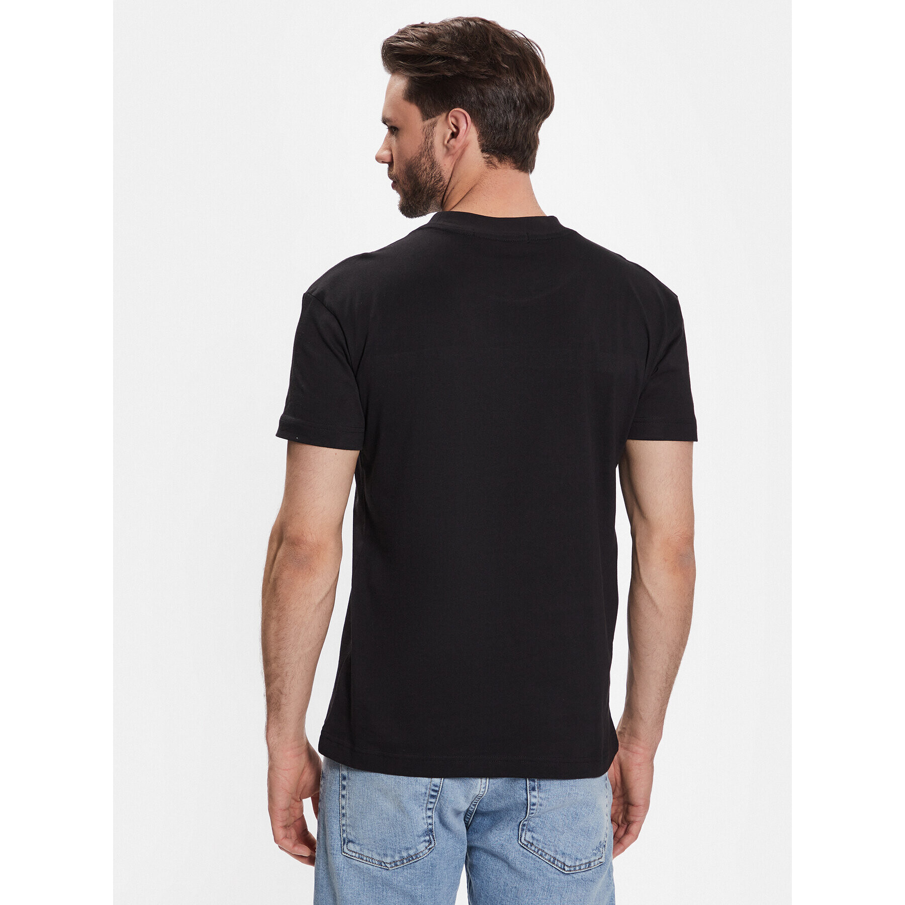 Calvin Klein Jeans Tricou J30J323253 Negru Regular Fit - Pled.ro