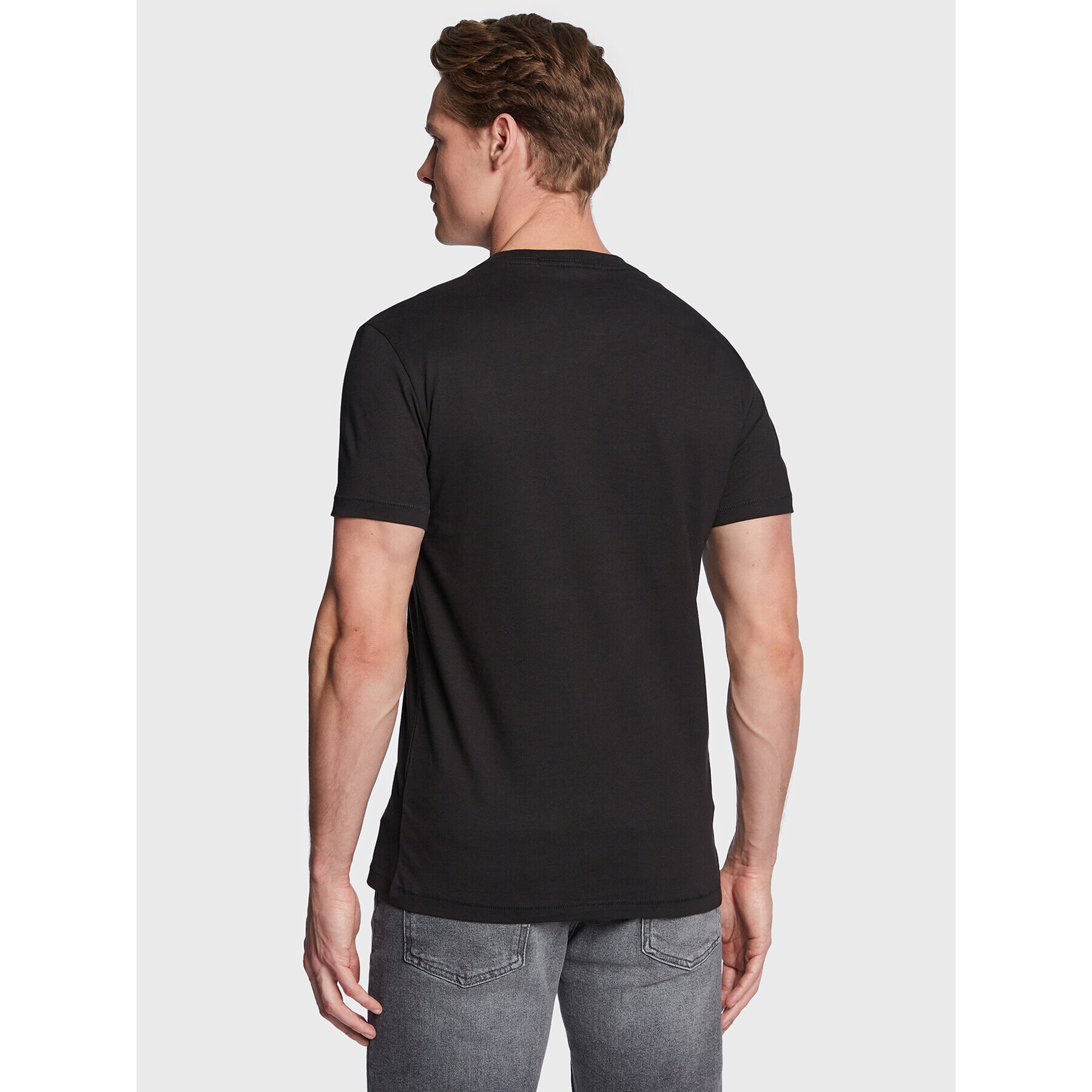 Calvin Klein Jeans Tricou J30J323299 Negru Slim Fit - Pled.ro