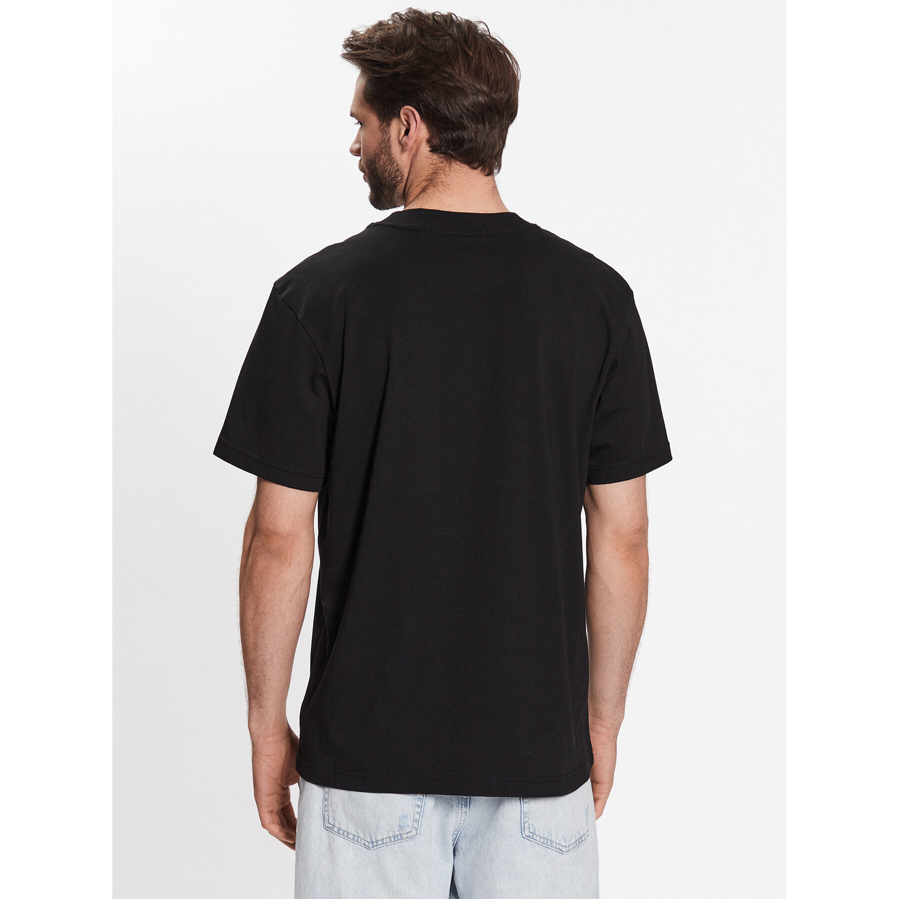 Calvin Klein Jeans Tricou J30J323807 Negru Regular Fit - Pled.ro