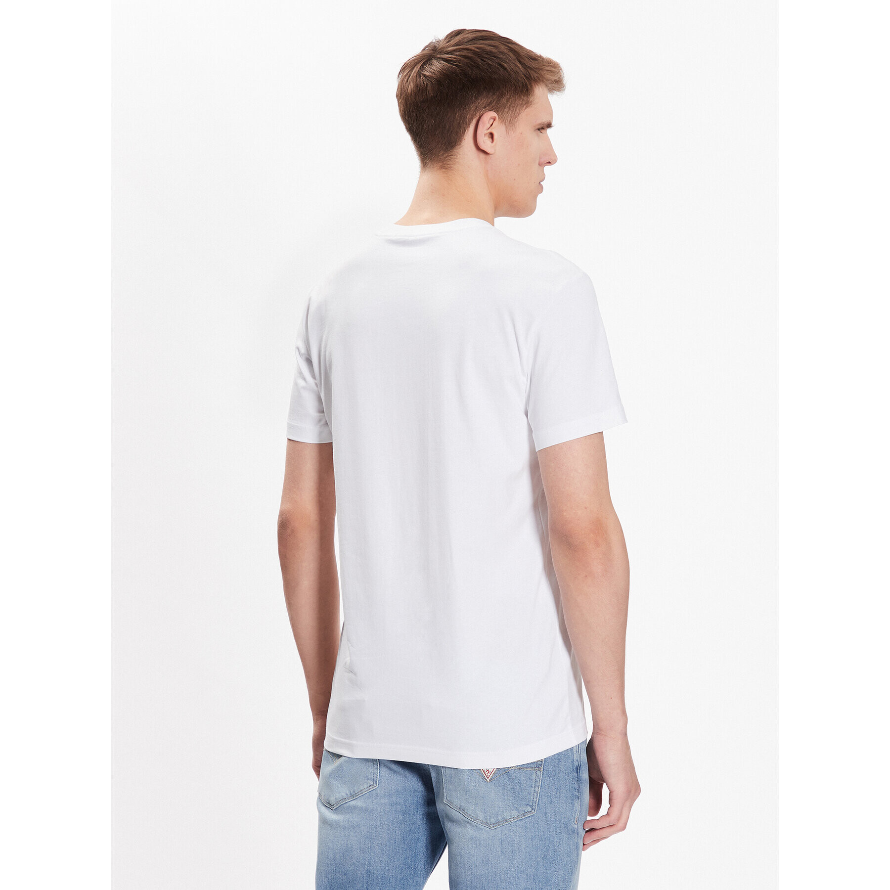 Calvin Klein Jeans Tricou J30J324208 Alb Regular Fit - Pled.ro