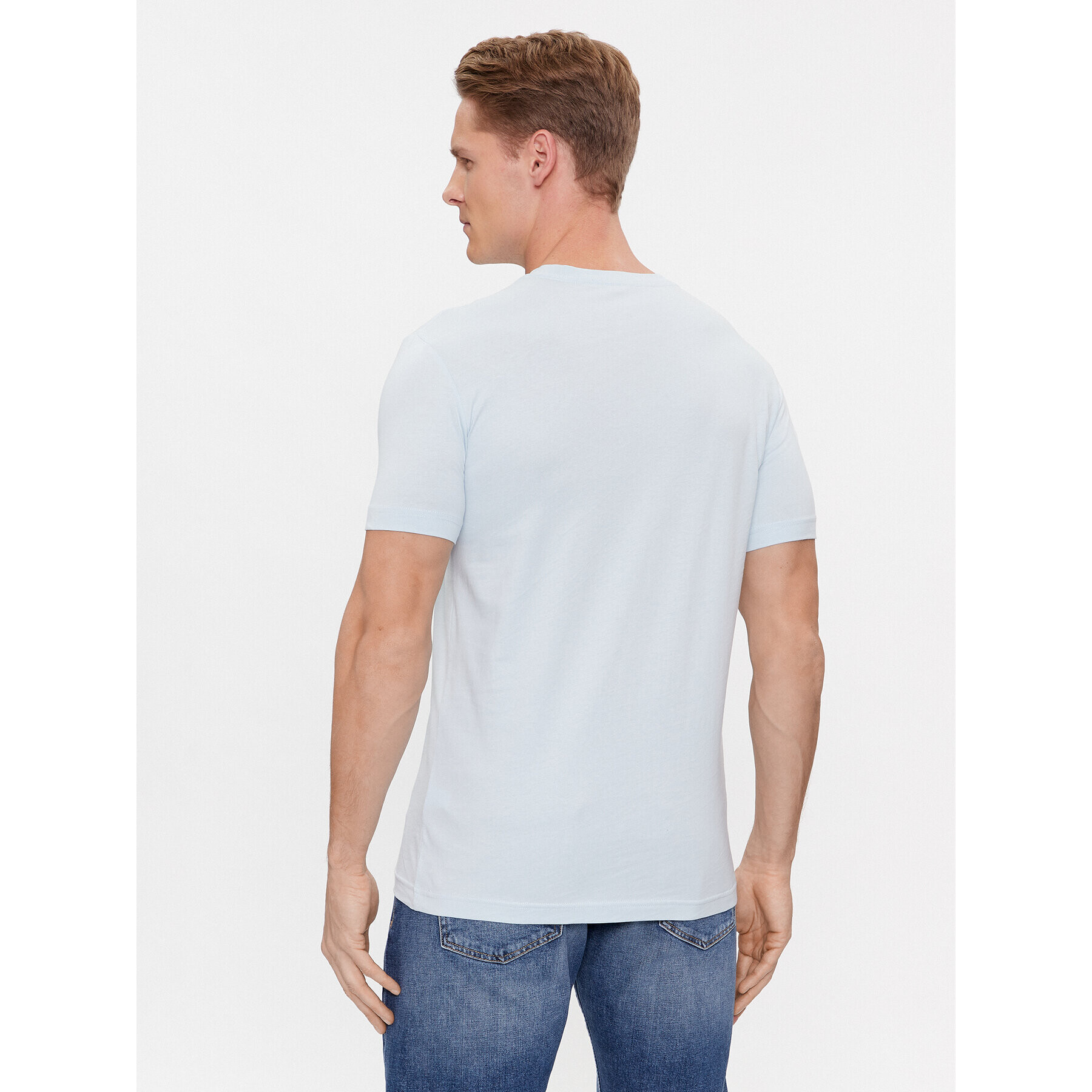 Calvin Klein Jeans Tricou J30J324647 Albastru Slim Fit - Pled.ro