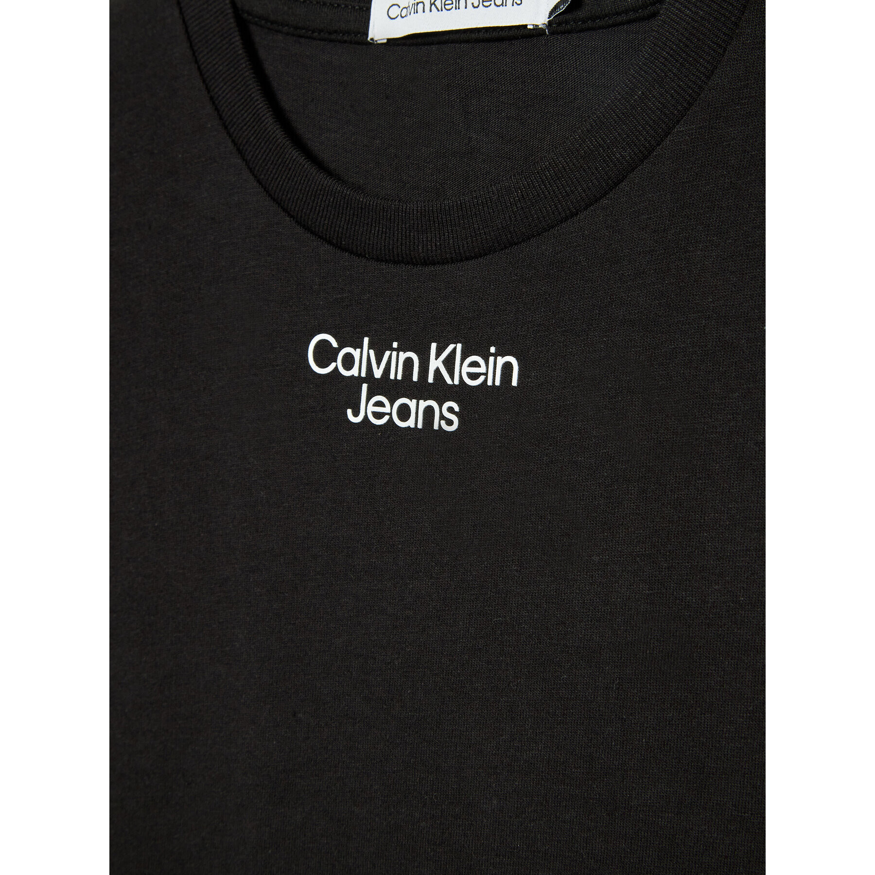 Calvin Klein Jeans Tricou Logo IB0IB01218 Negru Relaxed Fit - Pled.ro