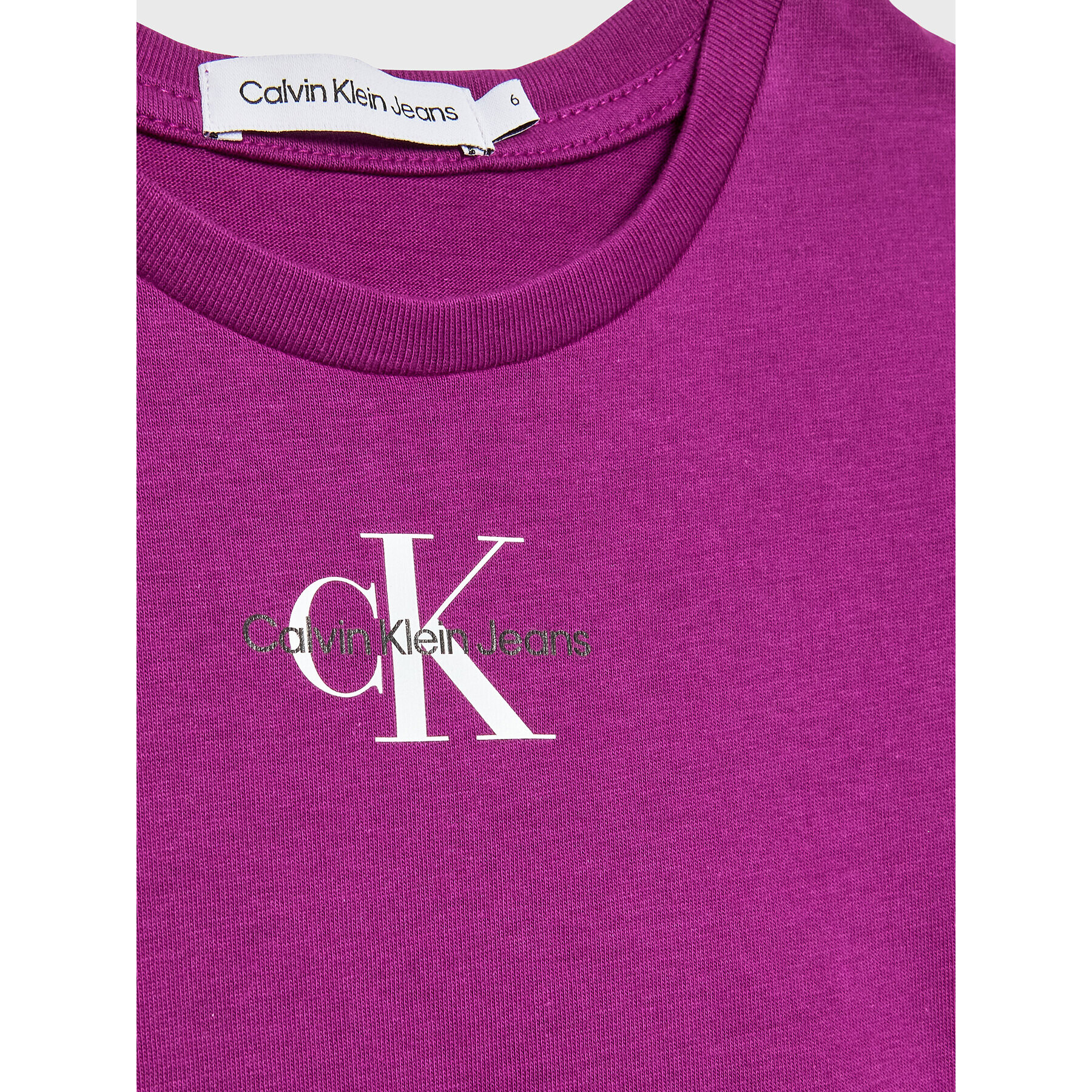 Calvin Klein Jeans Tricou Micro Monogram IG0IG01470 Violet Regular Fit - Pled.ro