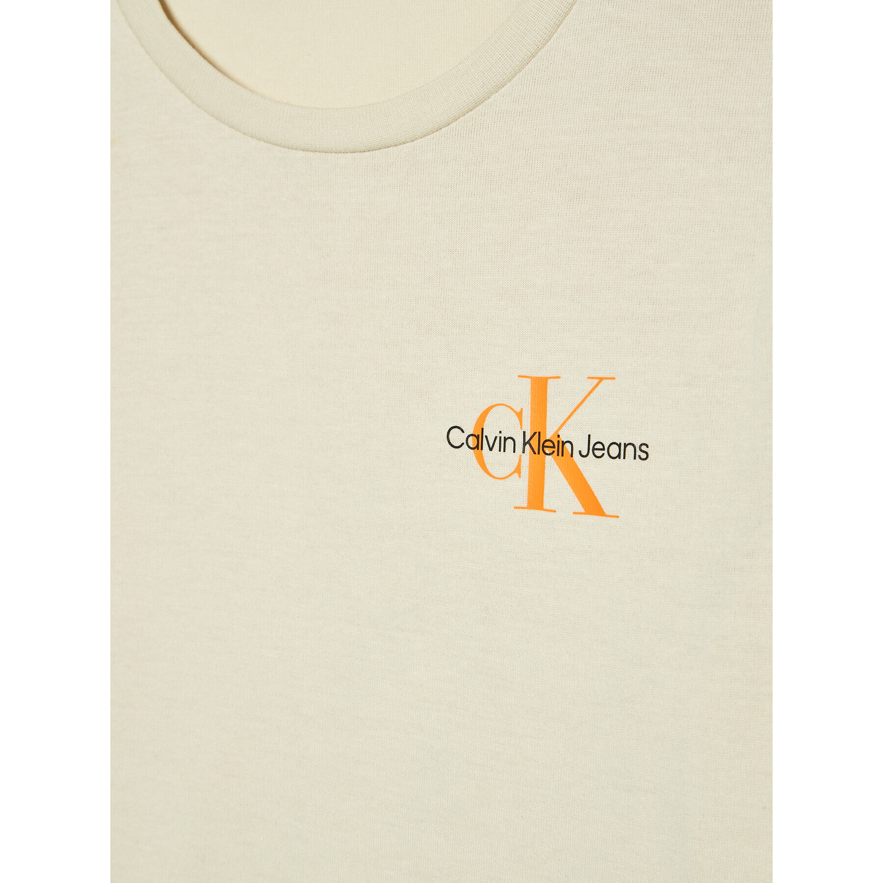 Calvin Klein Jeans Tricou Monogram IB0IB01231 Bej Regular Fit - Pled.ro