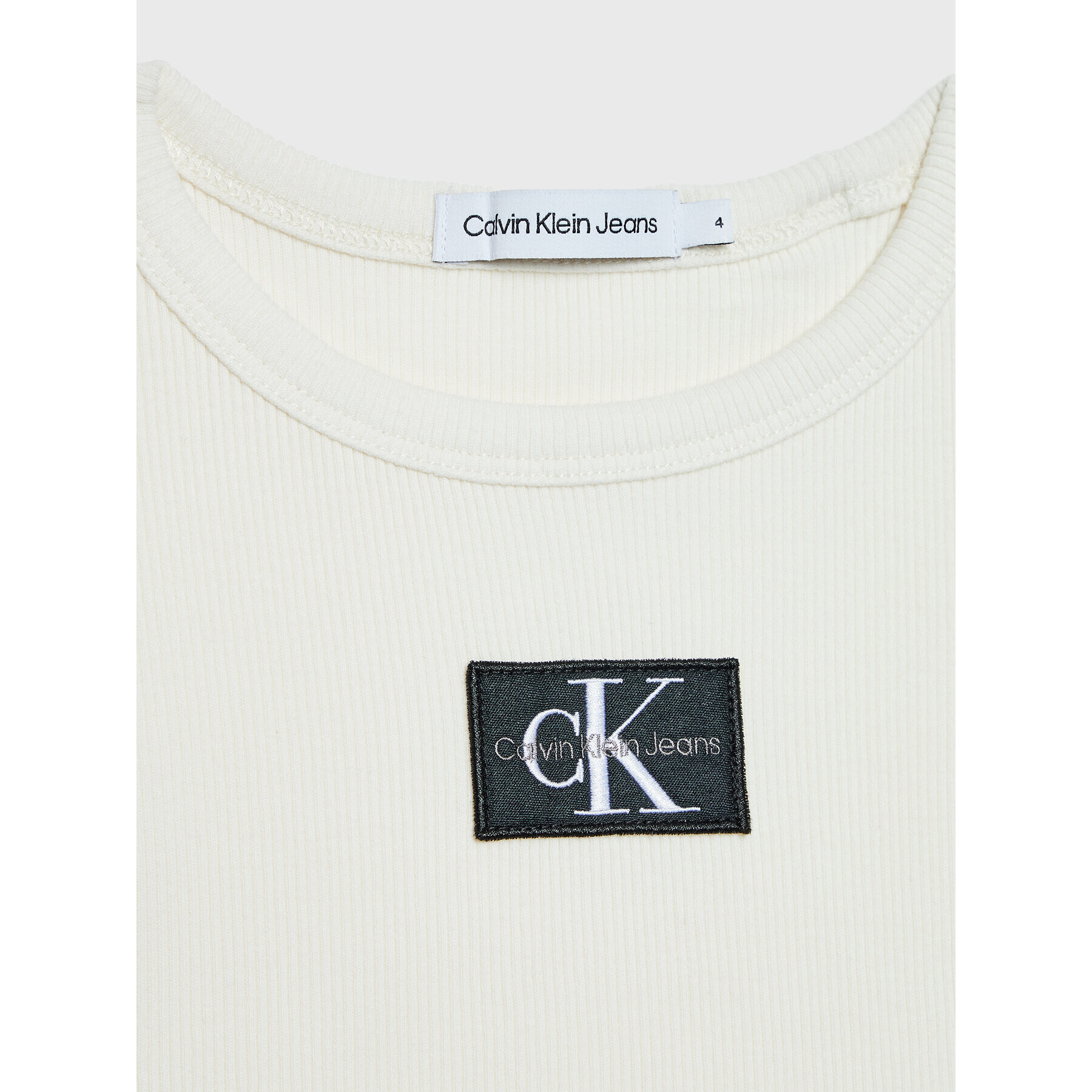 Calvin Klein Jeans Tricou Monogram IG0IG01570 Bej Regular Fit - Pled.ro