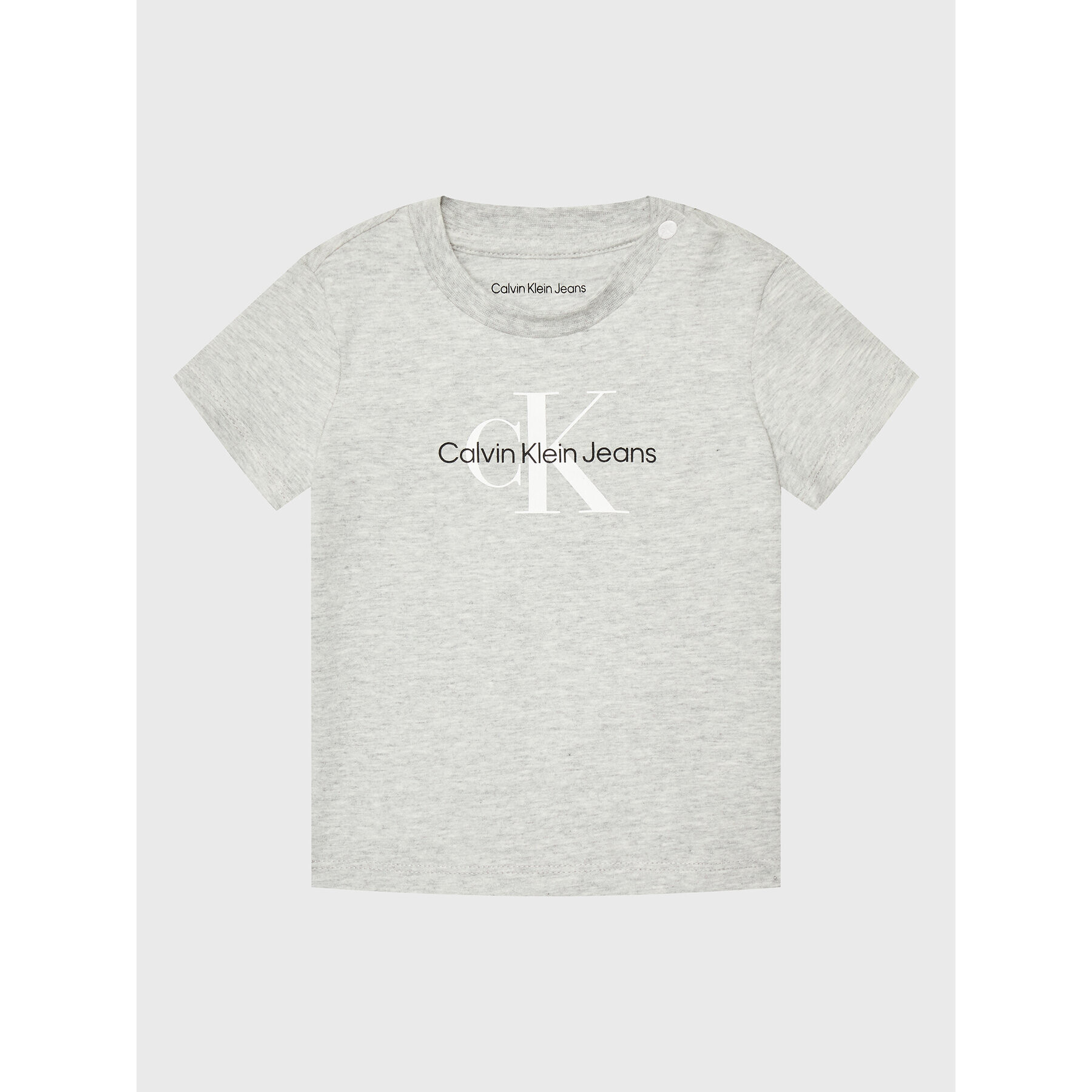 Calvin Klein Jeans Tricou Monogram IN0IN00001 Gri Regular Fit - Pled.ro