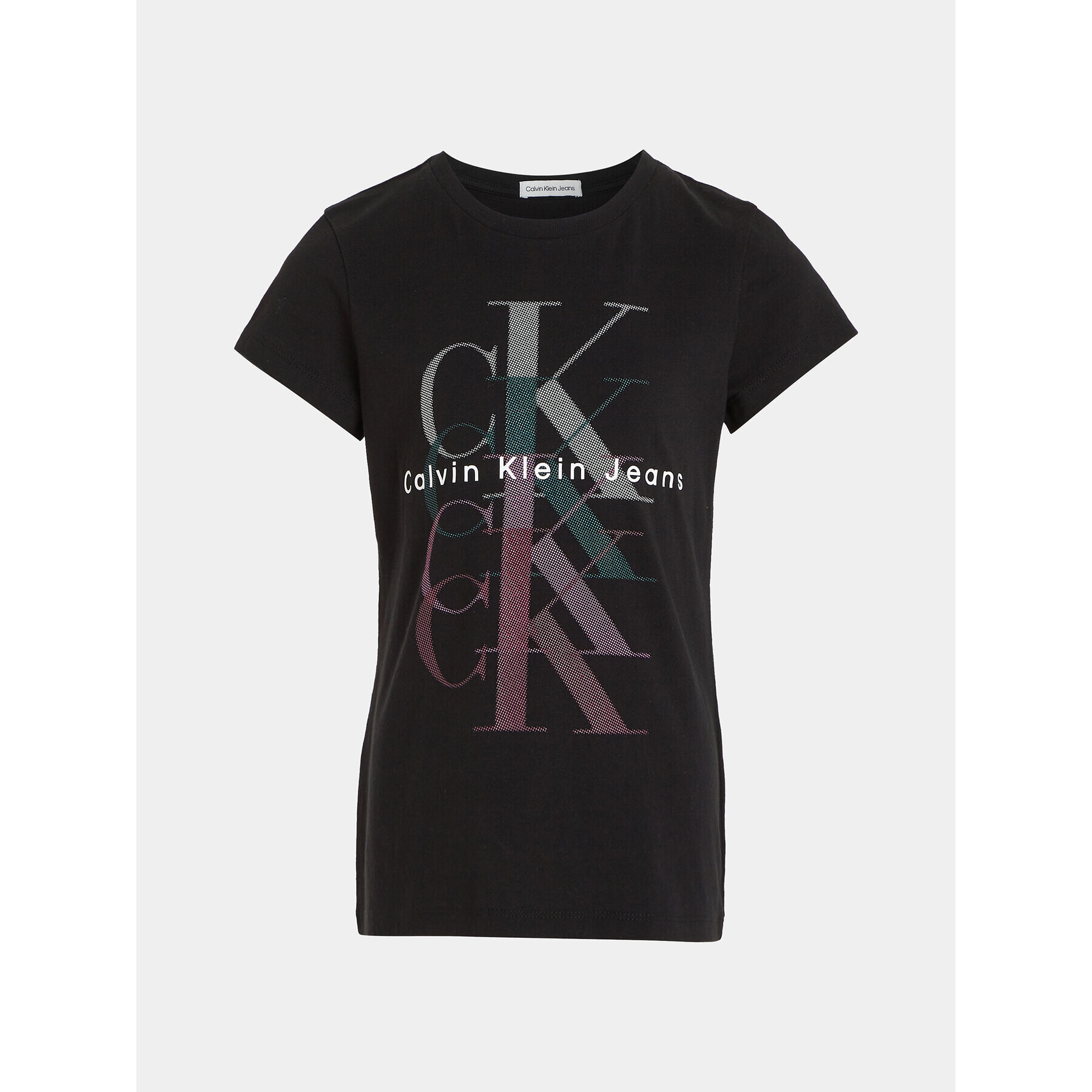 Calvin Klein Jeans Tricou Monogram Repeat IG0IG02263 Negru Slim Fit - Pled.ro