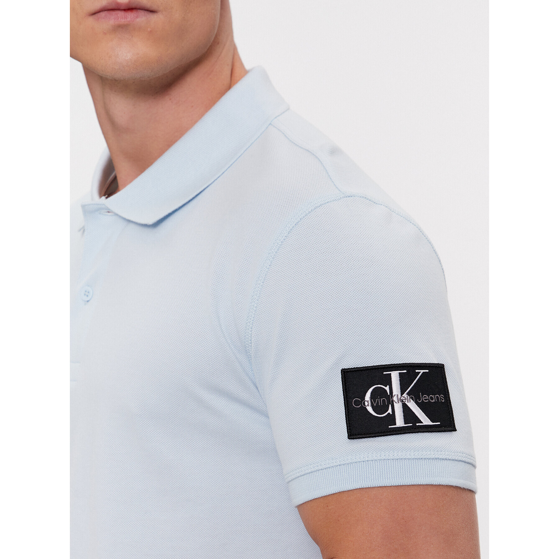 Calvin Klein Jeans Tricou polo J30J323394 Albastru Regular Fit - Pled.ro