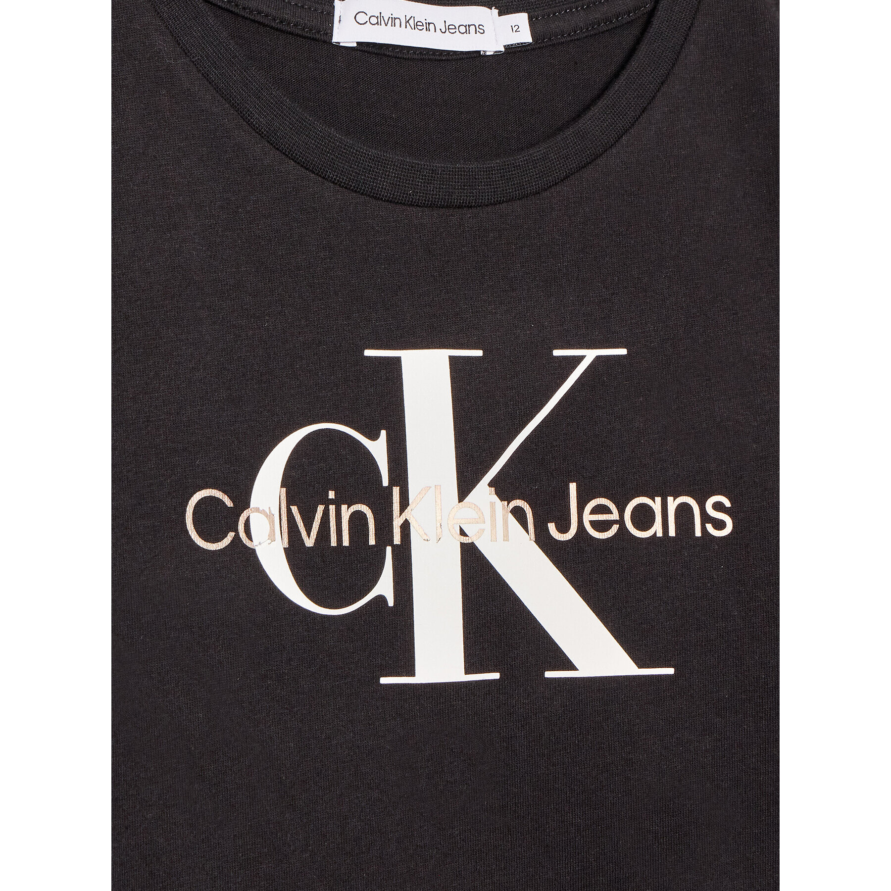 Calvin Klein Jeans Tricou Reflective Monogram IG0IG01347 Negru Slim Fit - Pled.ro