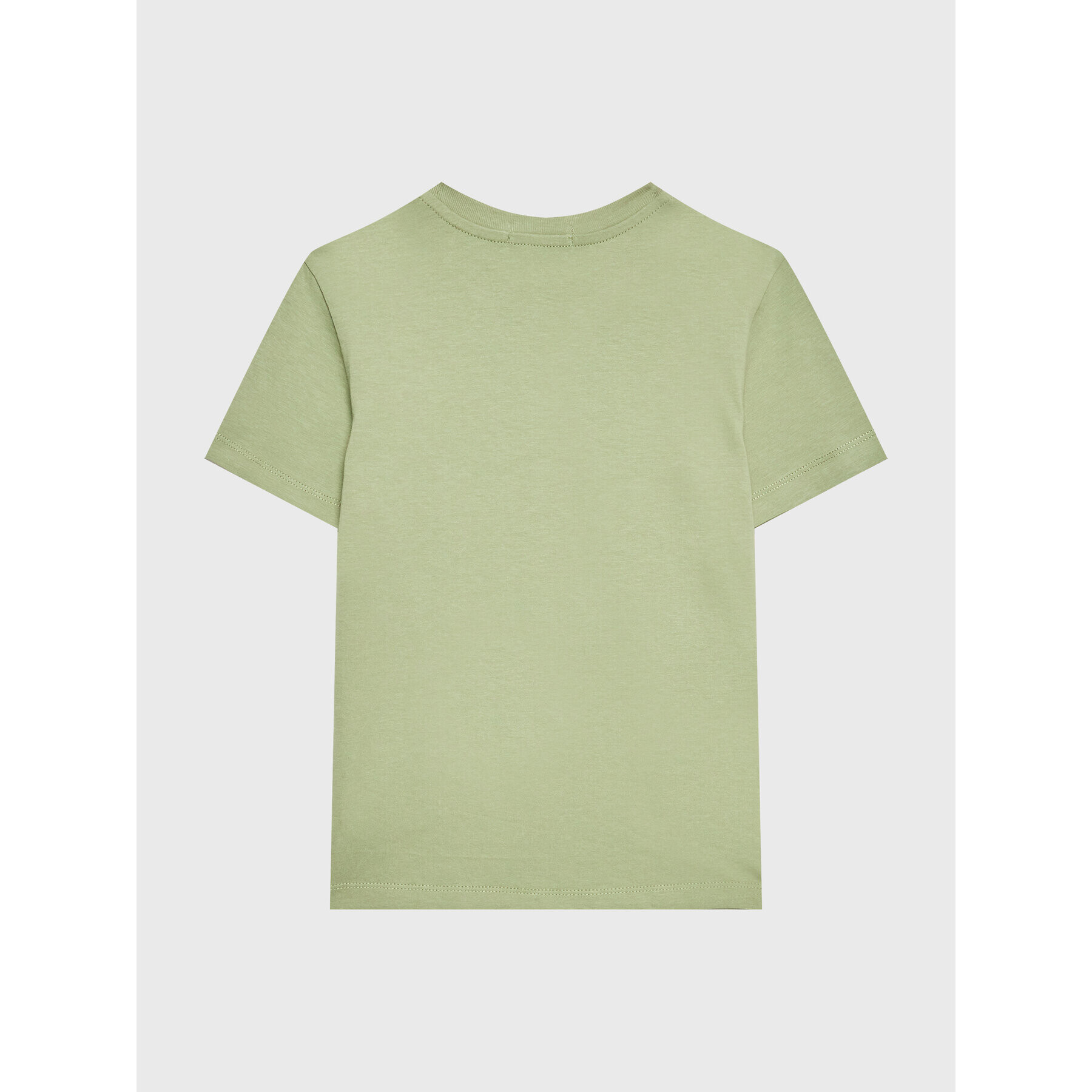 Calvin Klein Jeans Tricou Small Repeat Inst. Logo IB0IB01569 Verde Regular Fit - Pled.ro