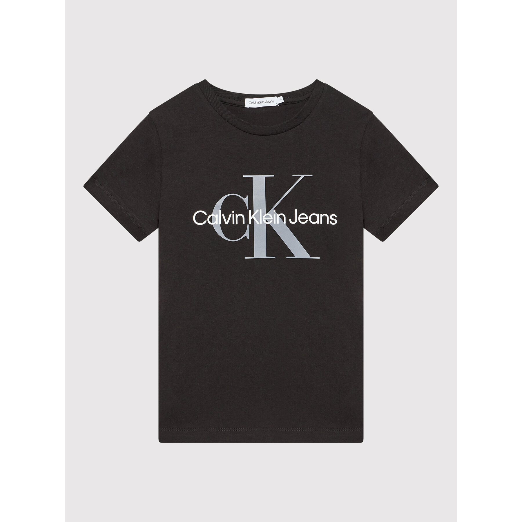 Calvin Klein Jeans Tricou Unisex Monogram Logo IU0IU00267 Negru Regular Fit - Pled.ro