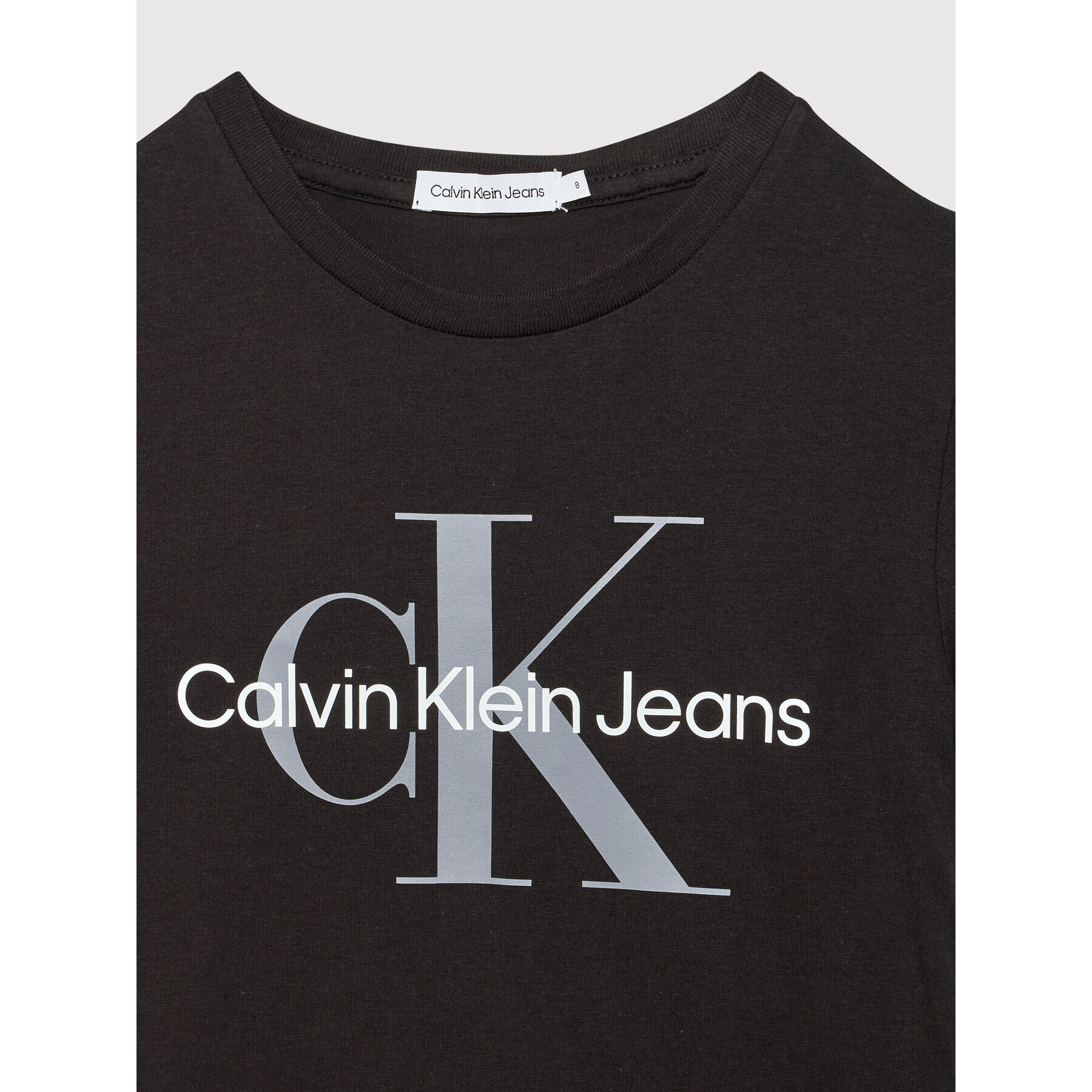 Calvin Klein Jeans Tricou Unisex Monogram Logo IU0IU00267 Negru Regular Fit - Pled.ro