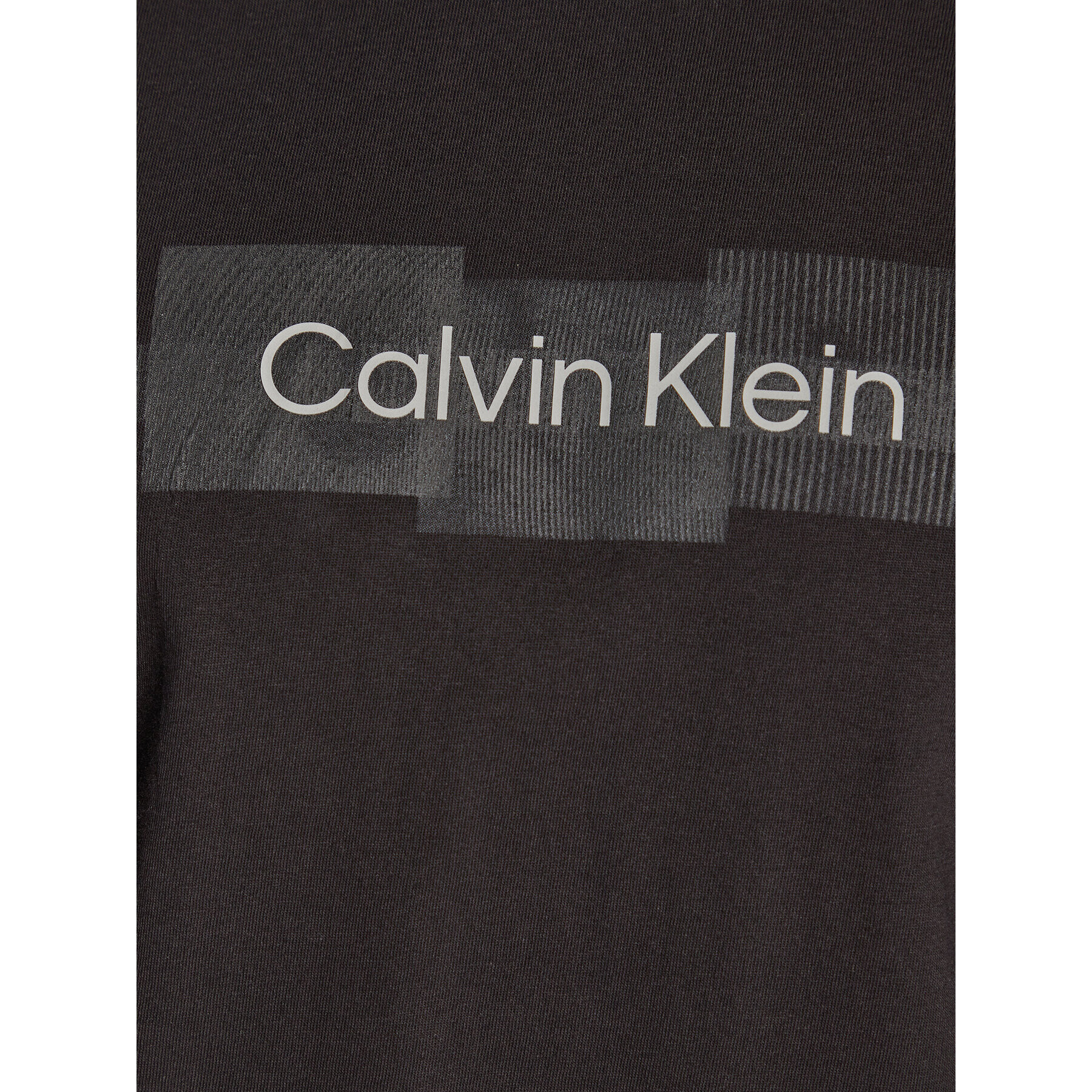 Calvin Klein Longsleeve Box Striped Logo K10K110800 Negru Regular Fit - Pled.ro