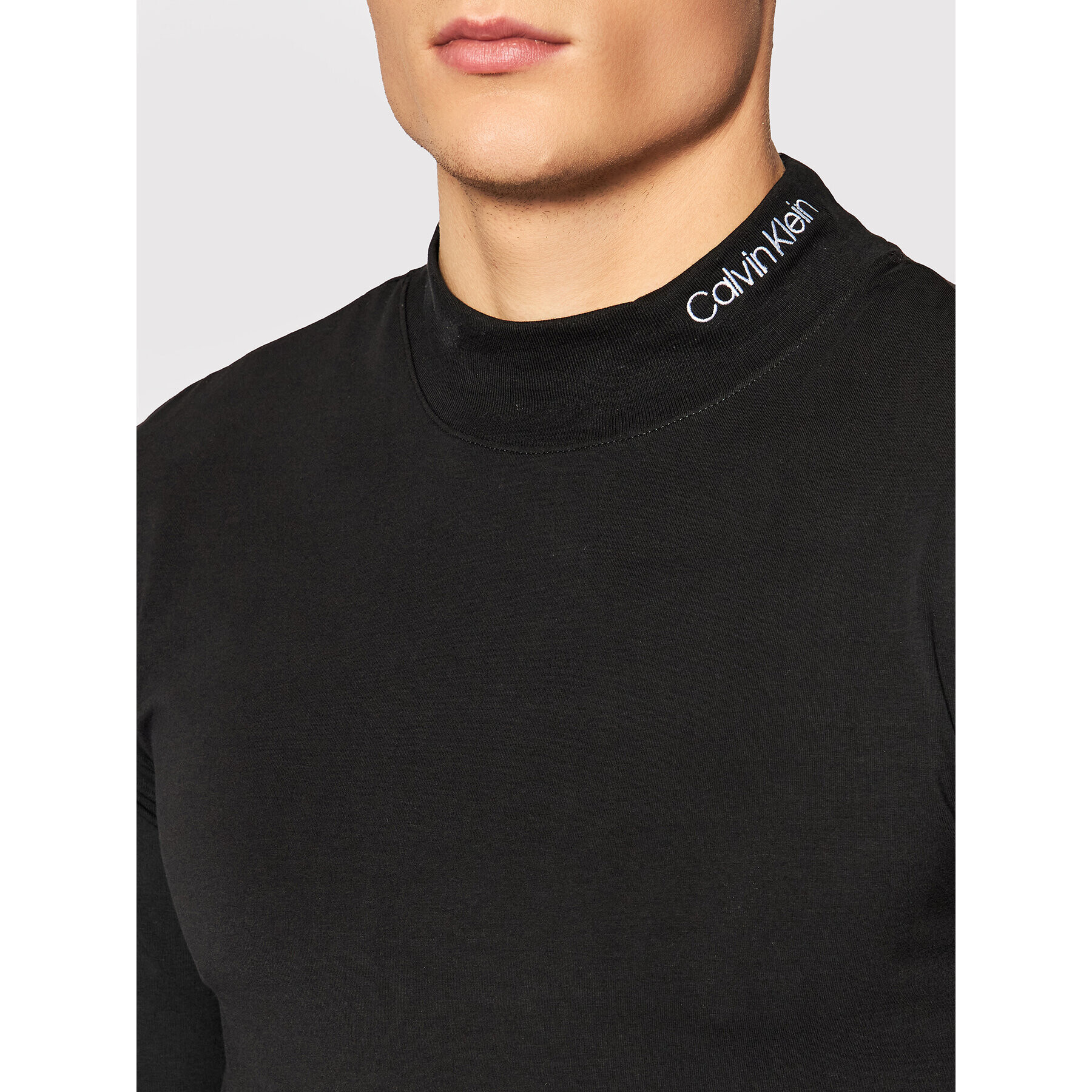 Calvin Klein Longsleeve K10K107921 Negru Slim Fit - Pled.ro