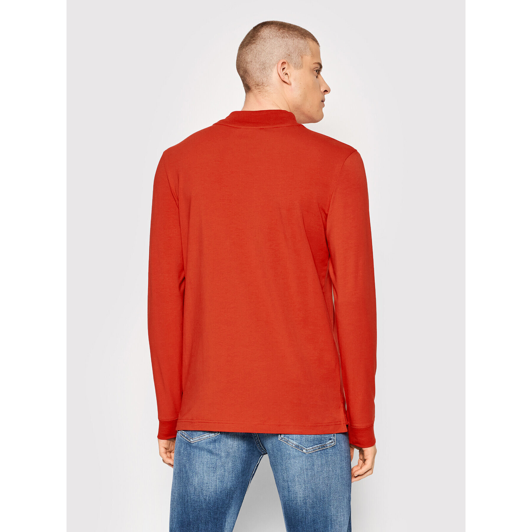 Calvin Klein Longsleeve K10K107921 Roșu Slim Fit - Pled.ro