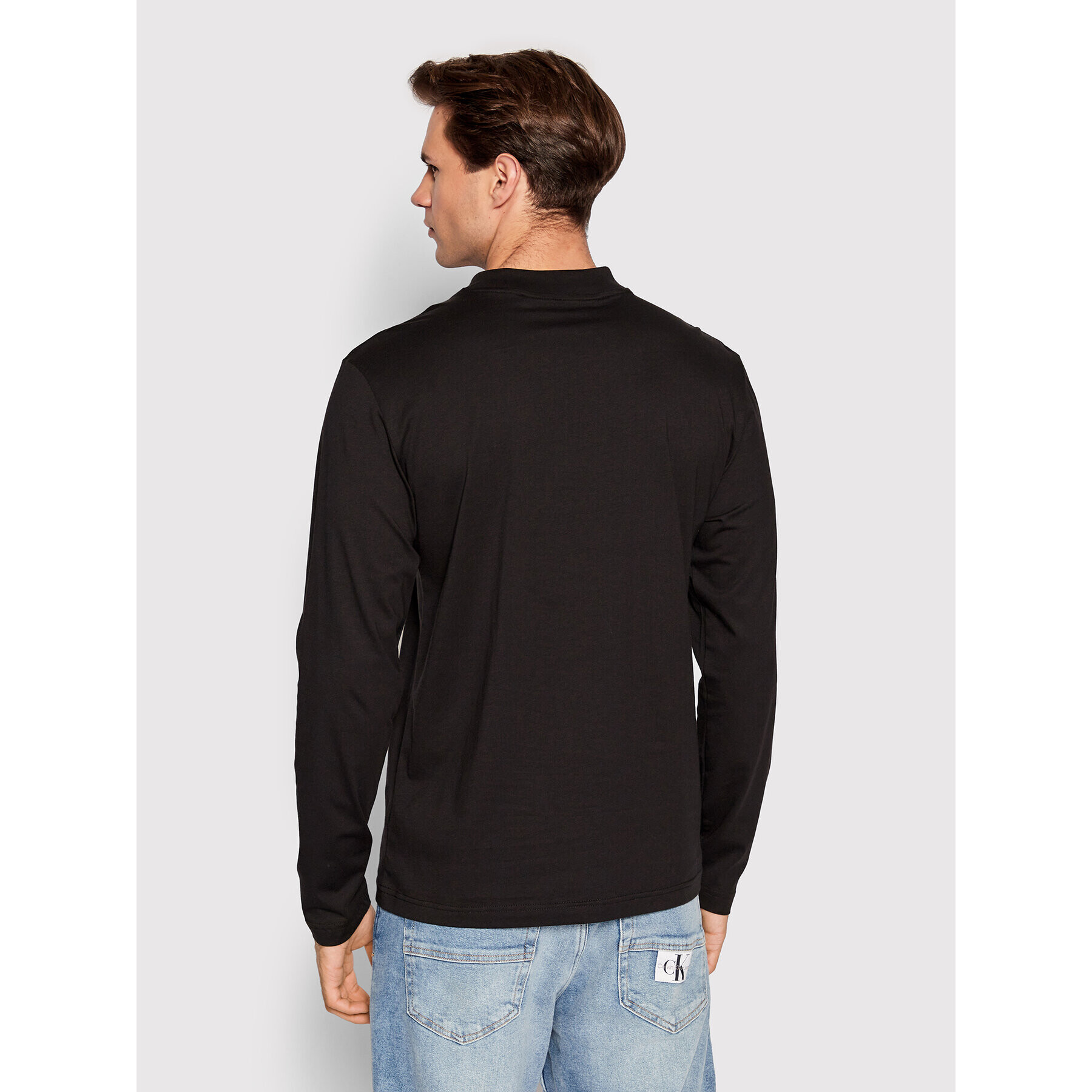 Calvin Klein Longsleeve K10K109735 Negru Regular Fit - Pled.ro