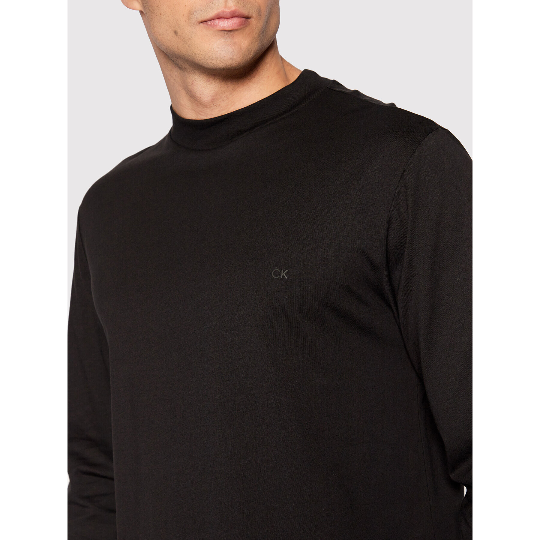 Calvin Klein Longsleeve K10K109735 Negru Regular Fit - Pled.ro