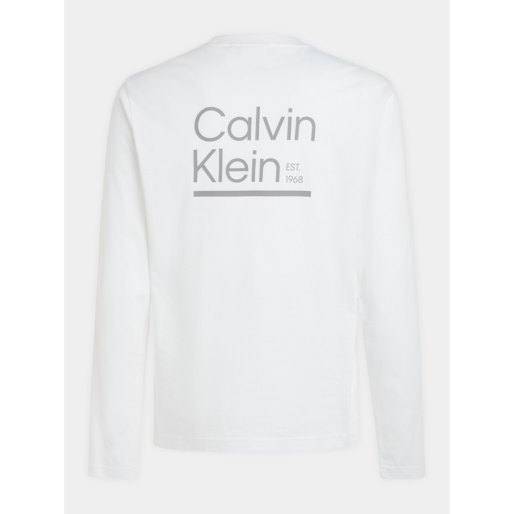 Calvin Klein Longsleeve K10K112157 Alb Regular Fit - Pled.ro