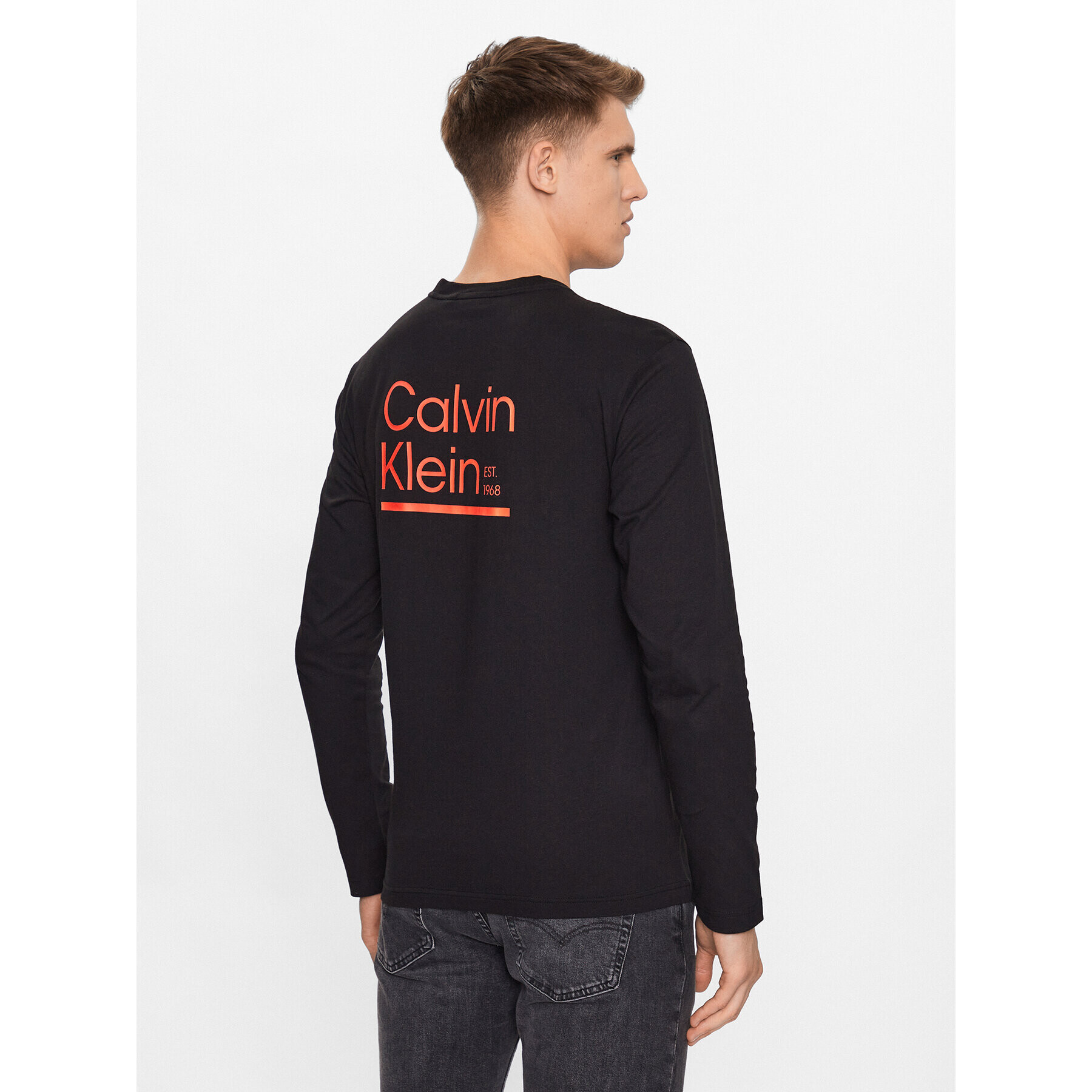 Calvin Klein Longsleeve K10K112157 Negru Regular Fit - Pled.ro