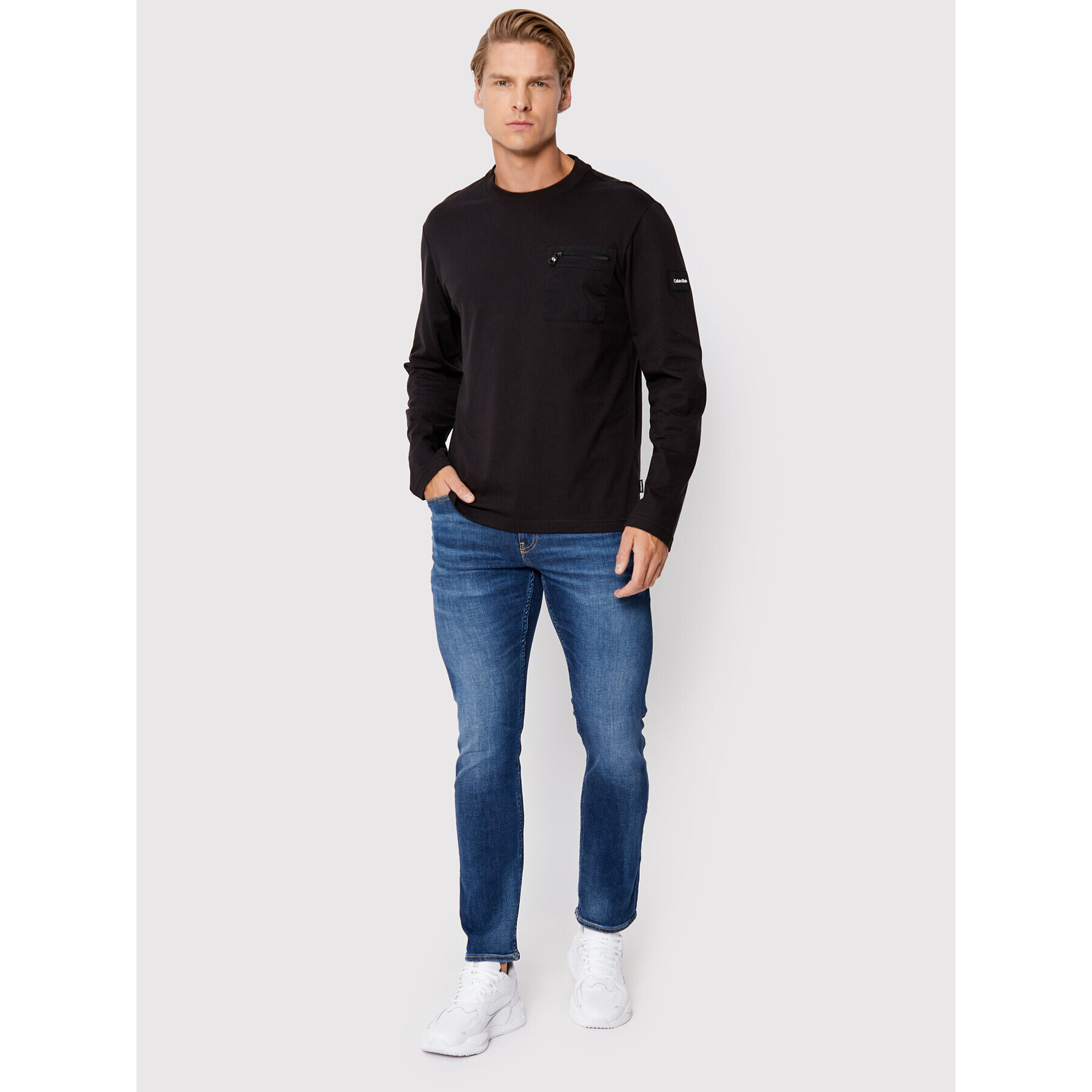 Calvin Klein Longsleeve Tech Repreve K10K109080 Negru Regular Fit - Pled.ro