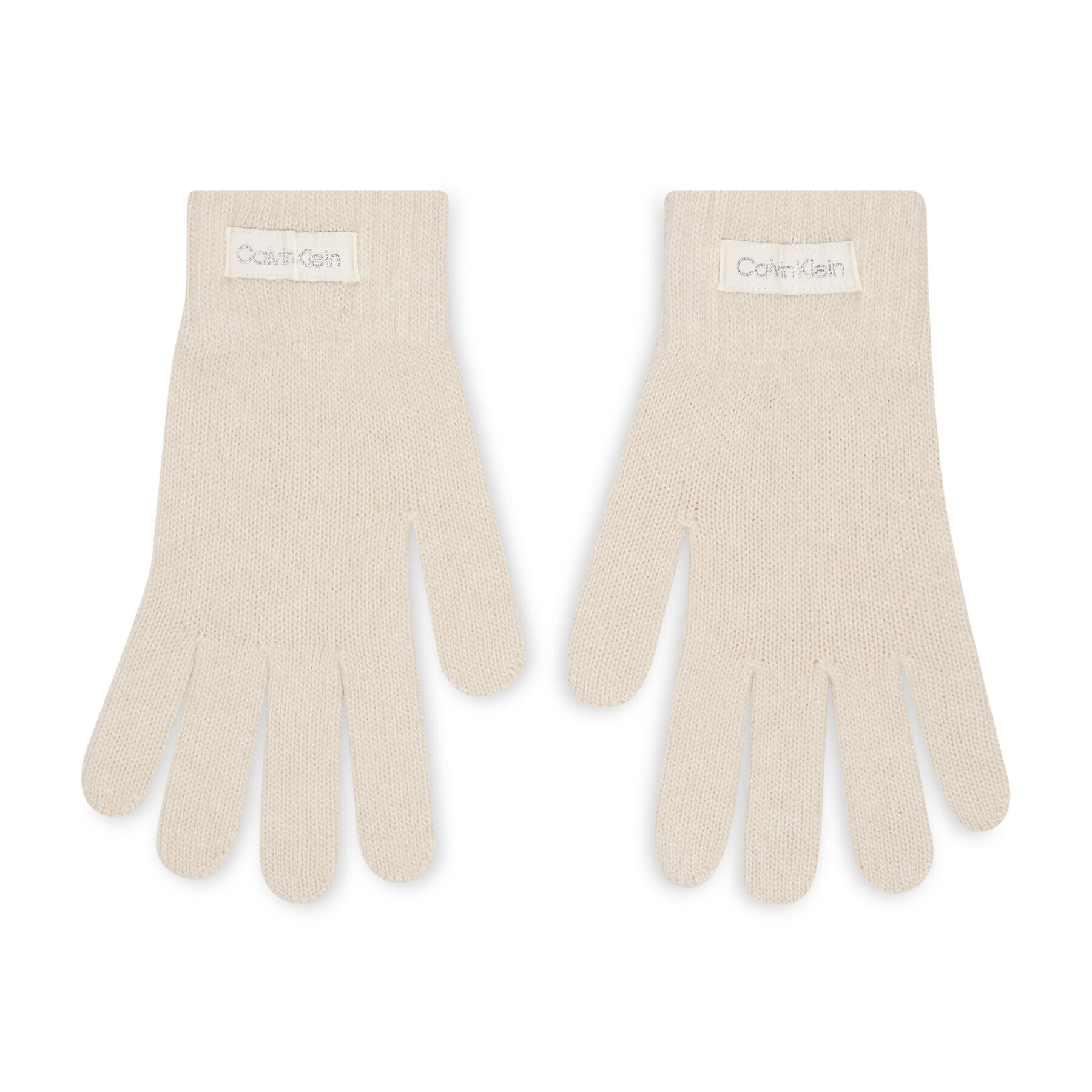 Calvin Klein Mănuși de Damă Organic Ribs Gloves K60K608508 Bej - Pled.ro