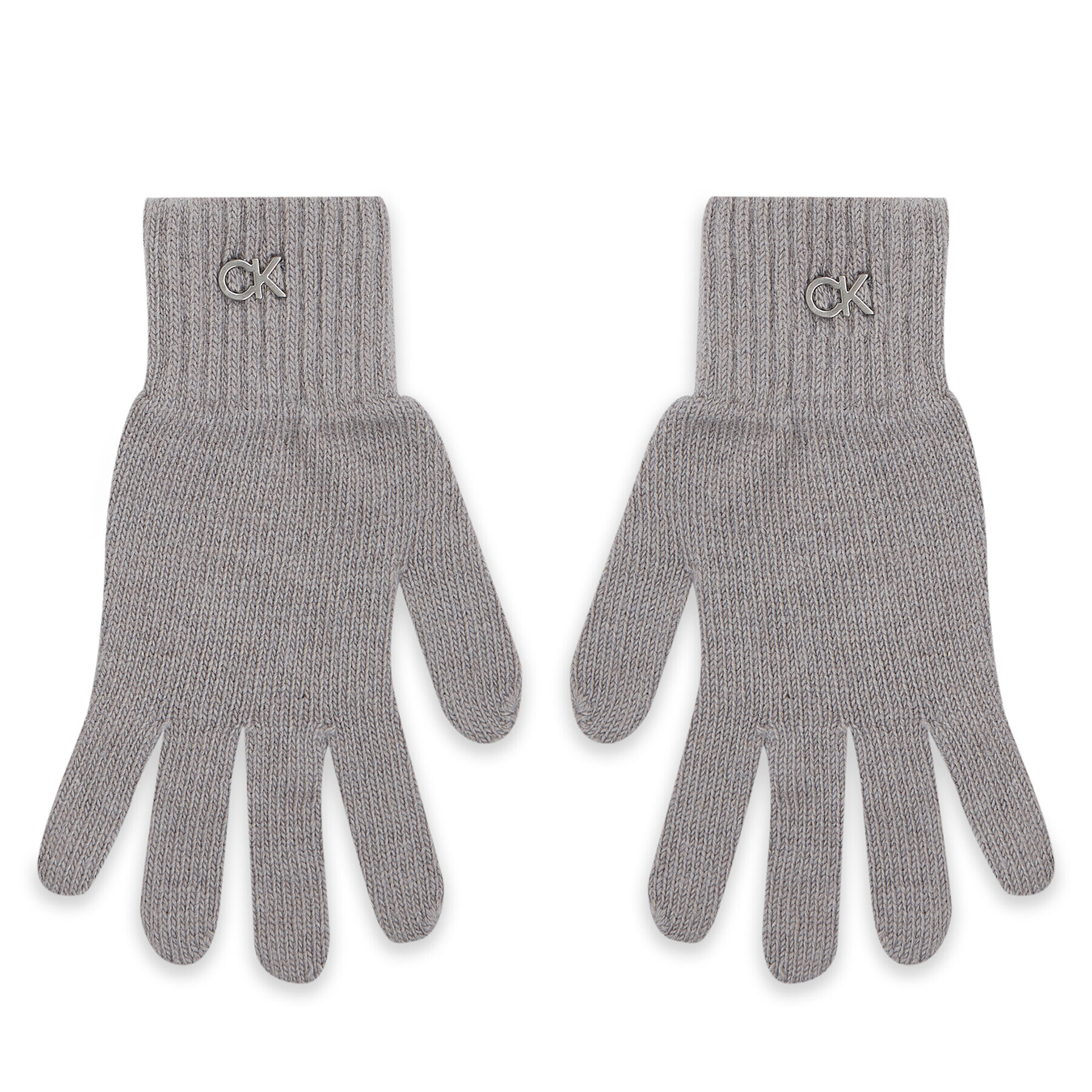 Calvin Klein Mănuși de Damă Re-Lock Knit Gloves K60K611164 Gri - Pled.ro