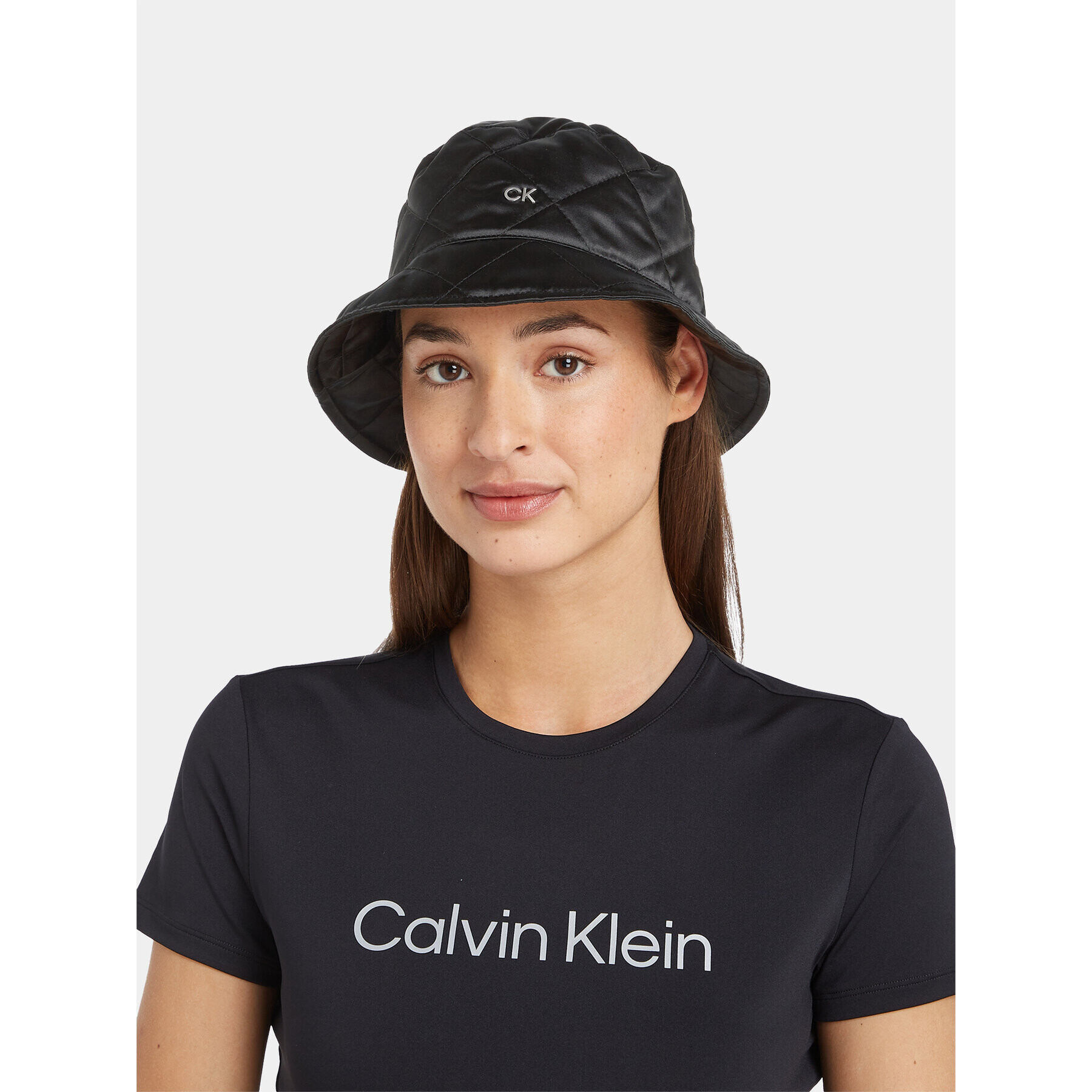 Calvin Klein Pălărie Diamond Quilt Bucket Hat K60K611512 Negru - Pled.ro