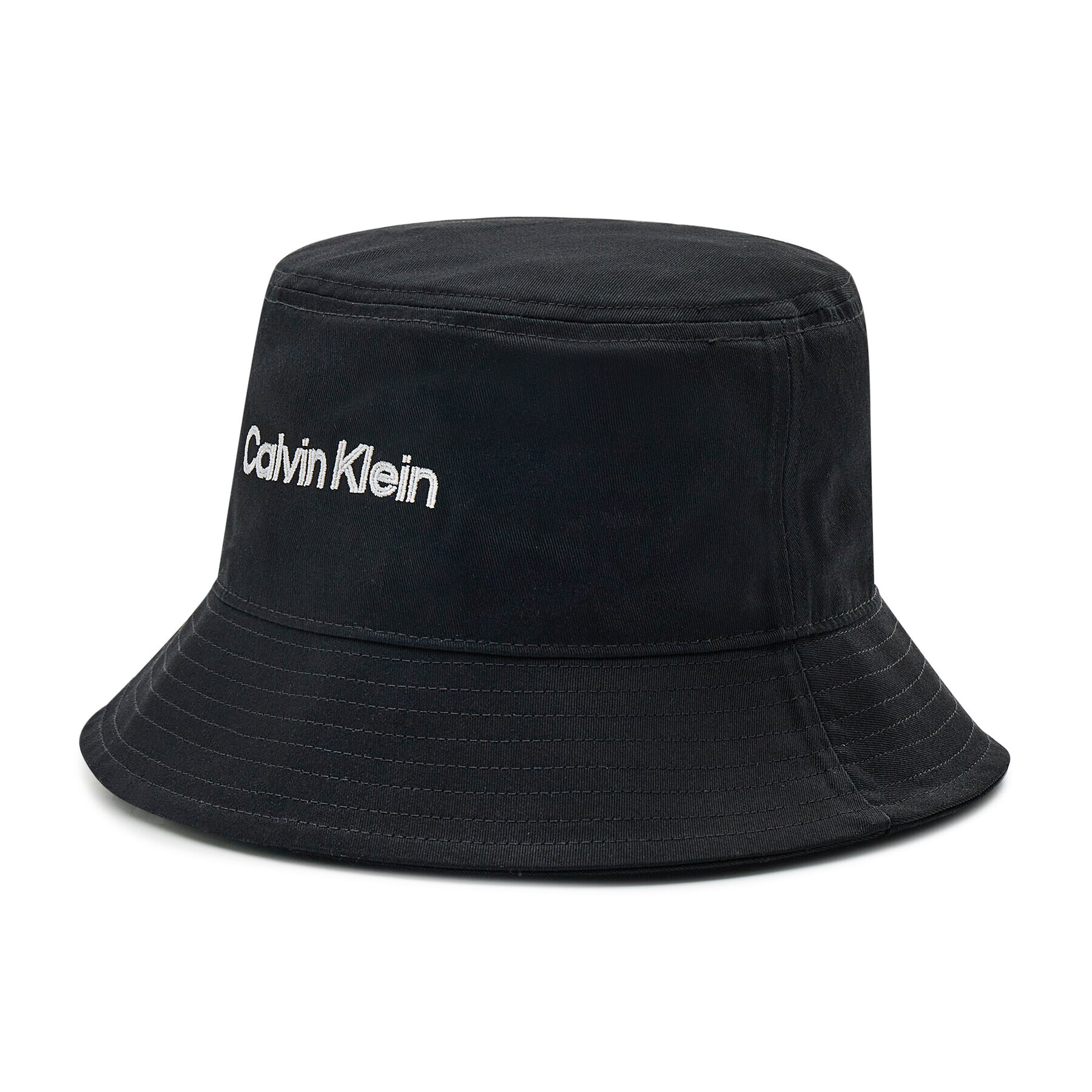 Calvin Klein Pălărie Double Line Embro Bucket K50K508736 Negru - Pled.ro