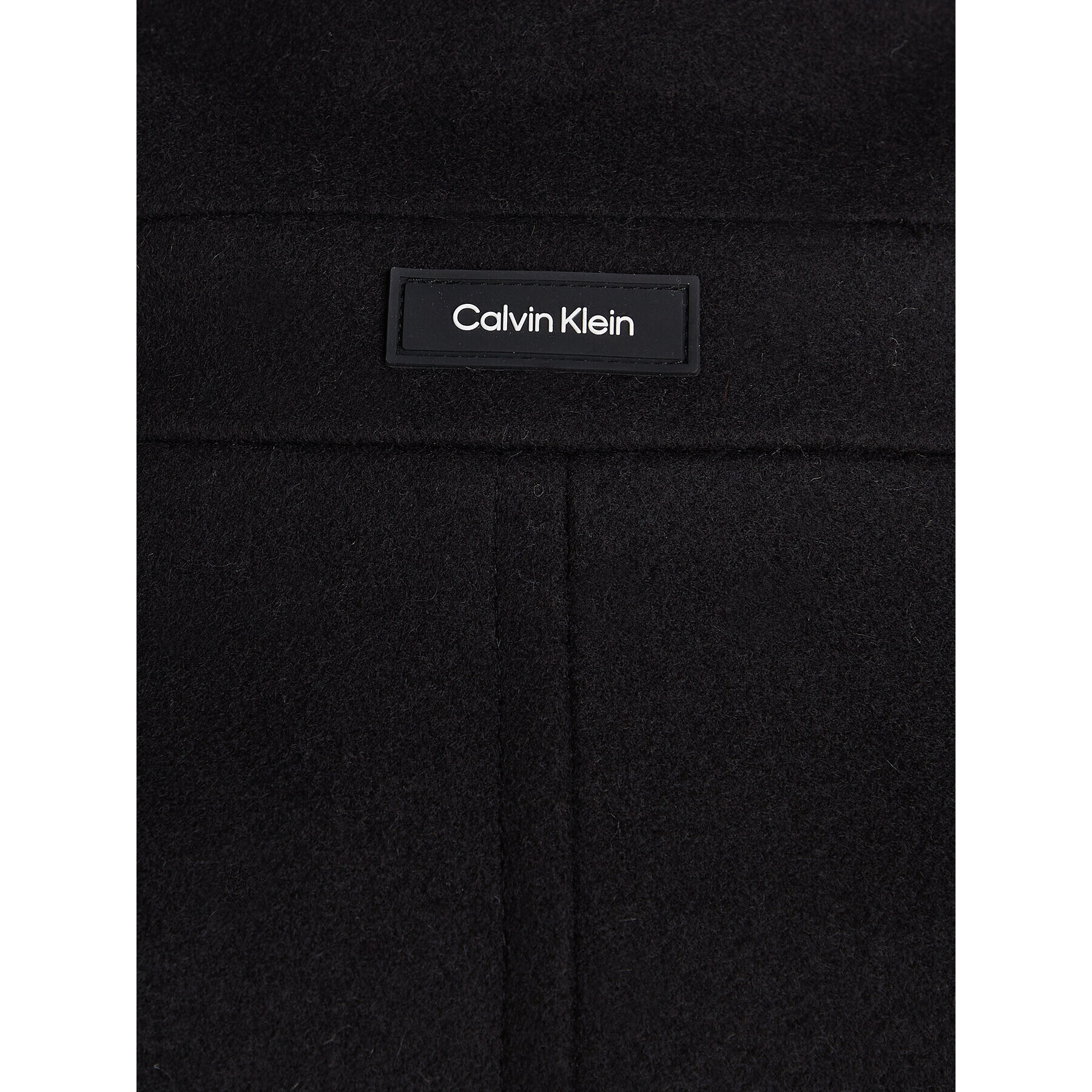 Calvin Klein Palton de lână K10K111745 Negru Regular Fit - Pled.ro