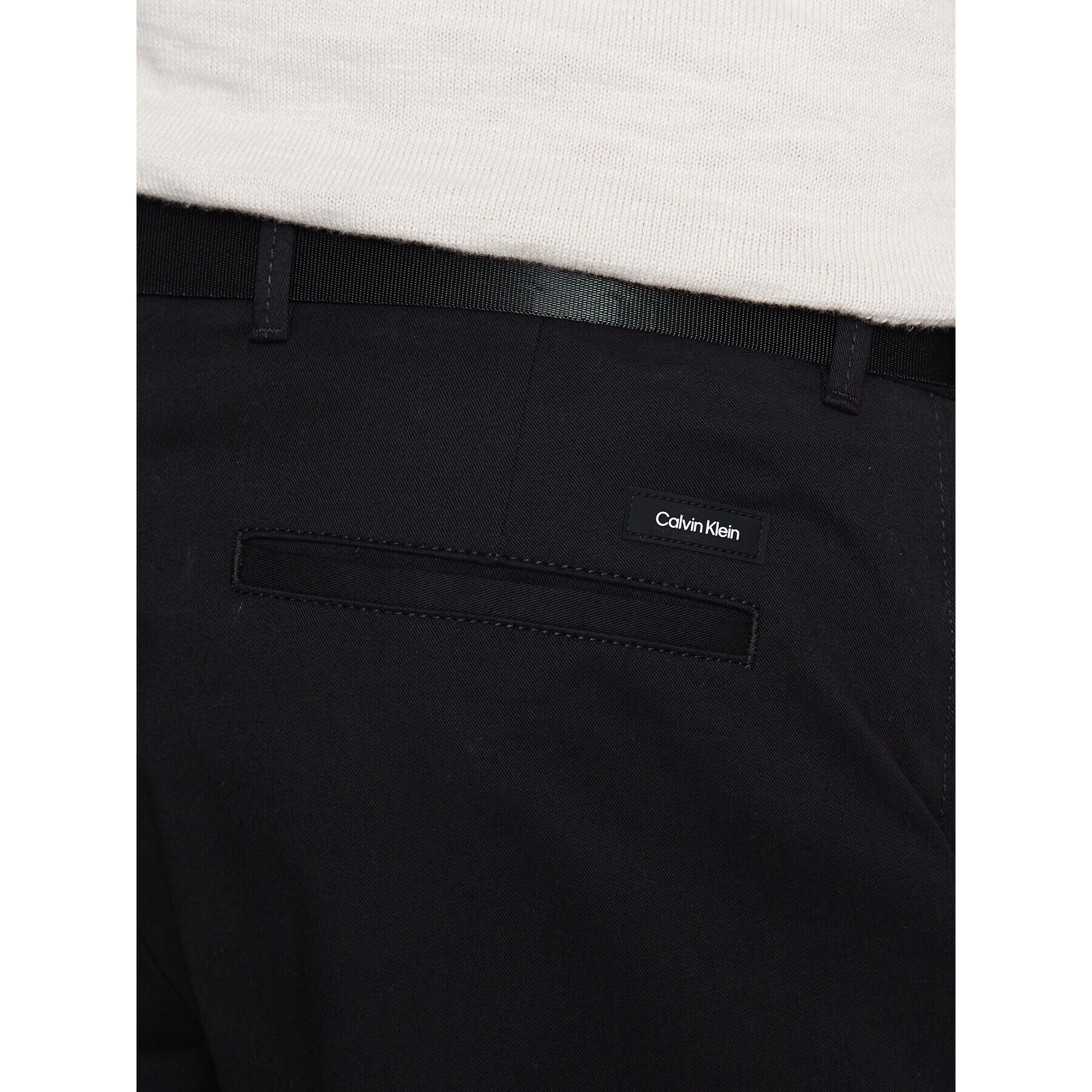 Calvin Klein Pantalon scurți din material K10K111788 Negru Slim Fit - Pled.ro