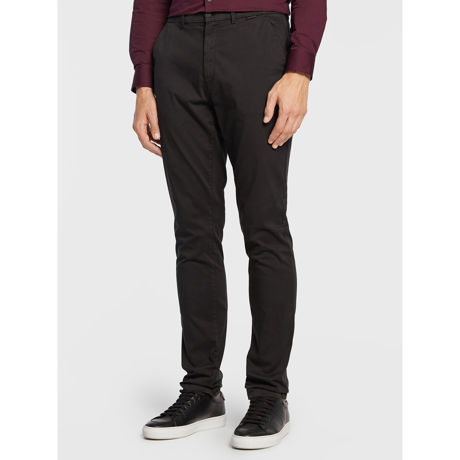 Calvin Klein Pantaloni chino K10K109914 Negru Slim Fit - Pled.ro