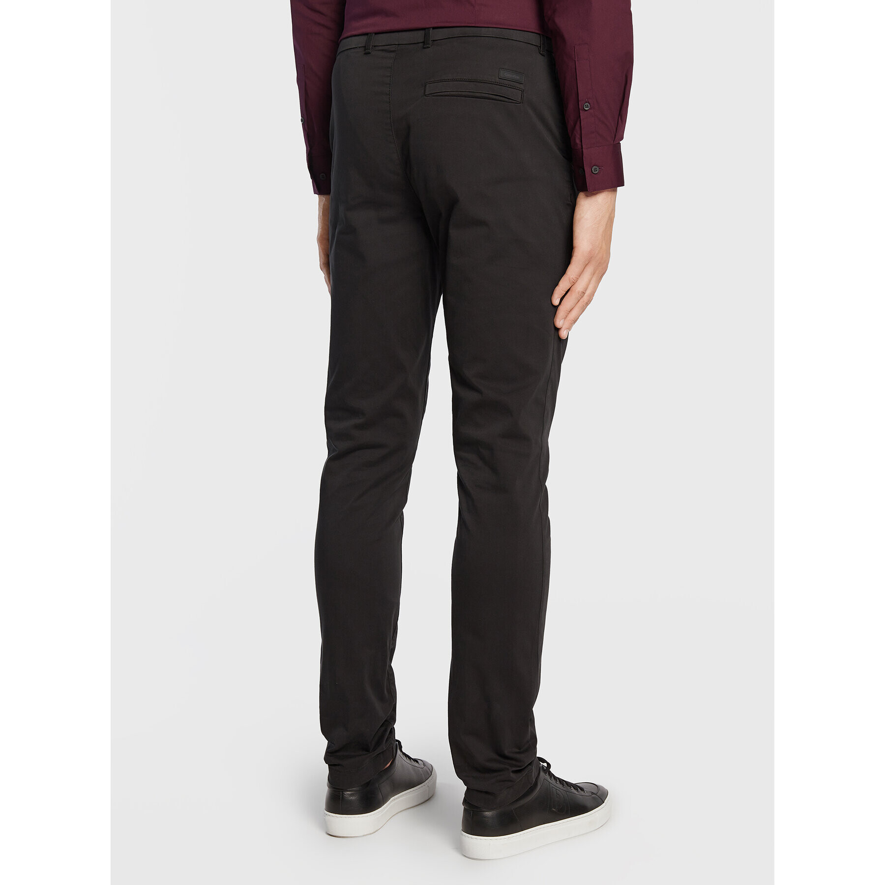 Calvin Klein Pantaloni chino K10K109914 Negru Slim Fit - Pled.ro